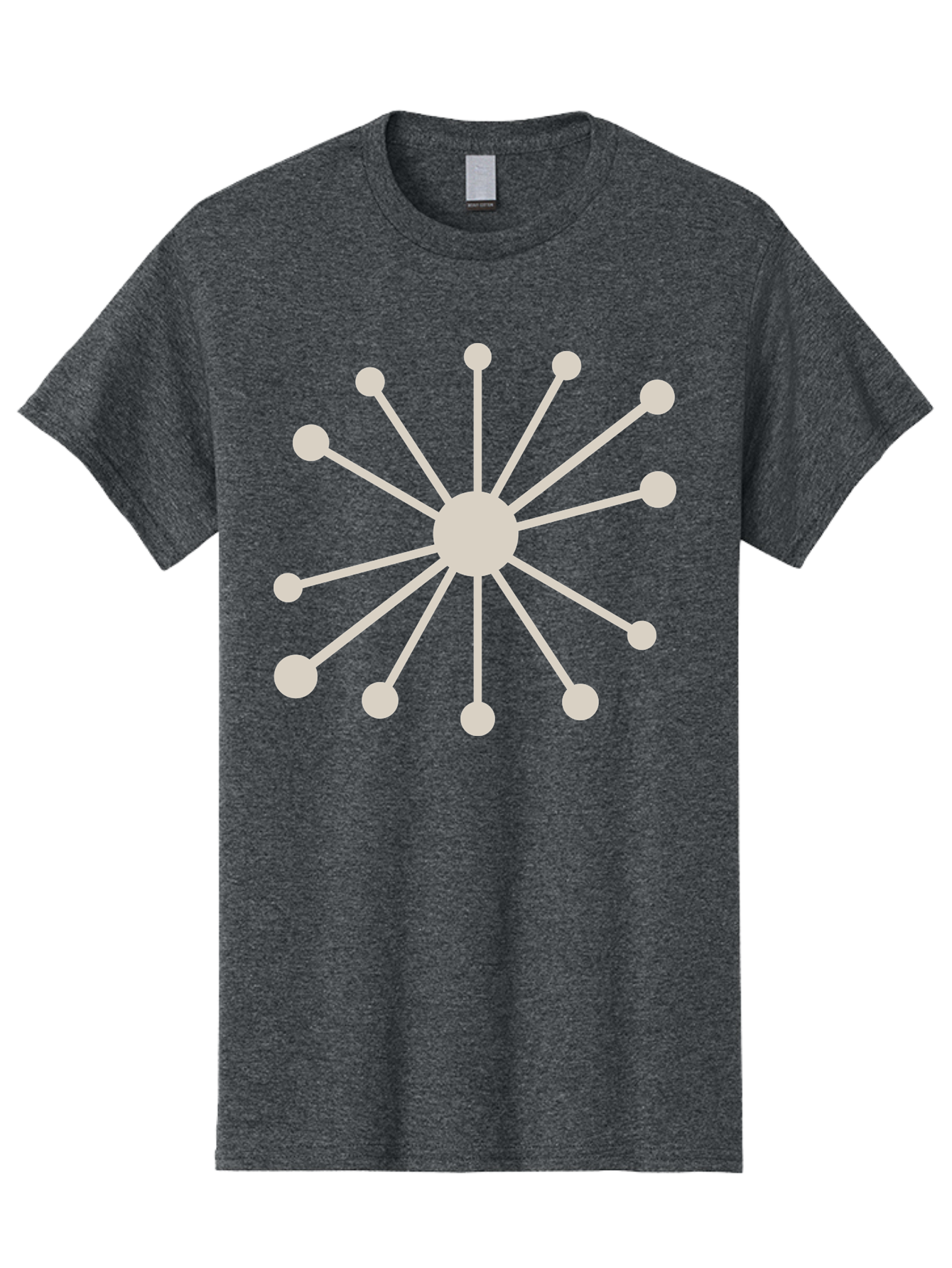 Molecular-Structure Men'S Graphic Tee, 100% Cotton, Comfortable Casual Summer Wear, Machine Washable, Network Diagram, Interconnected Nodes, Web Design, Digital Connections, Futuristic Tech, Abstract Art, Modern Graphic, Minimalist Style Aad010
