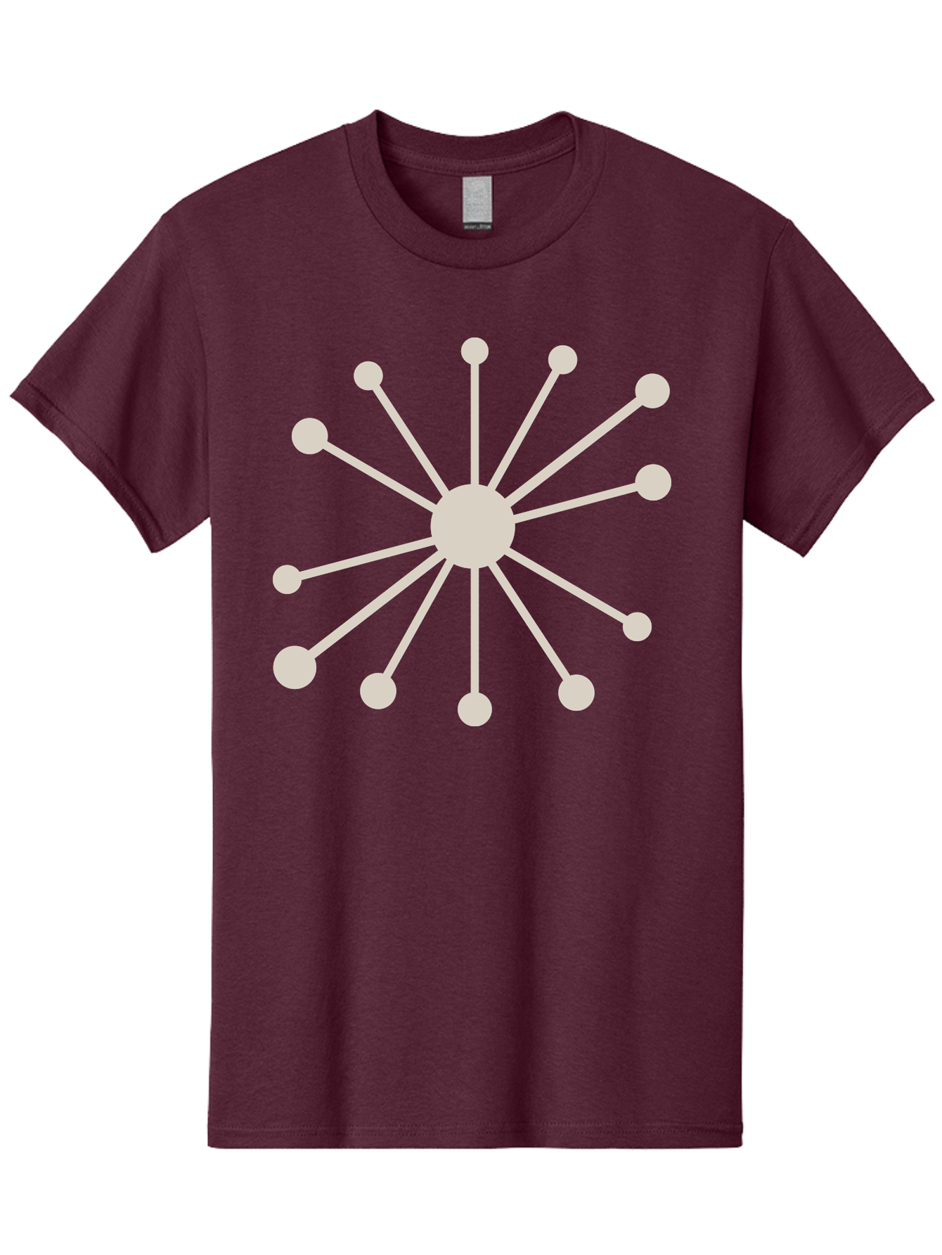 Molecular-Structure Men'S Graphic Tee, 100% Cotton, Comfortable Casual Summer Wear, Machine Washable, Network Diagram, Interconnected Nodes, Web Design, Digital Connections, Futuristic Tech, Abstract Art, Modern Graphic, Minimalist Style Aad010