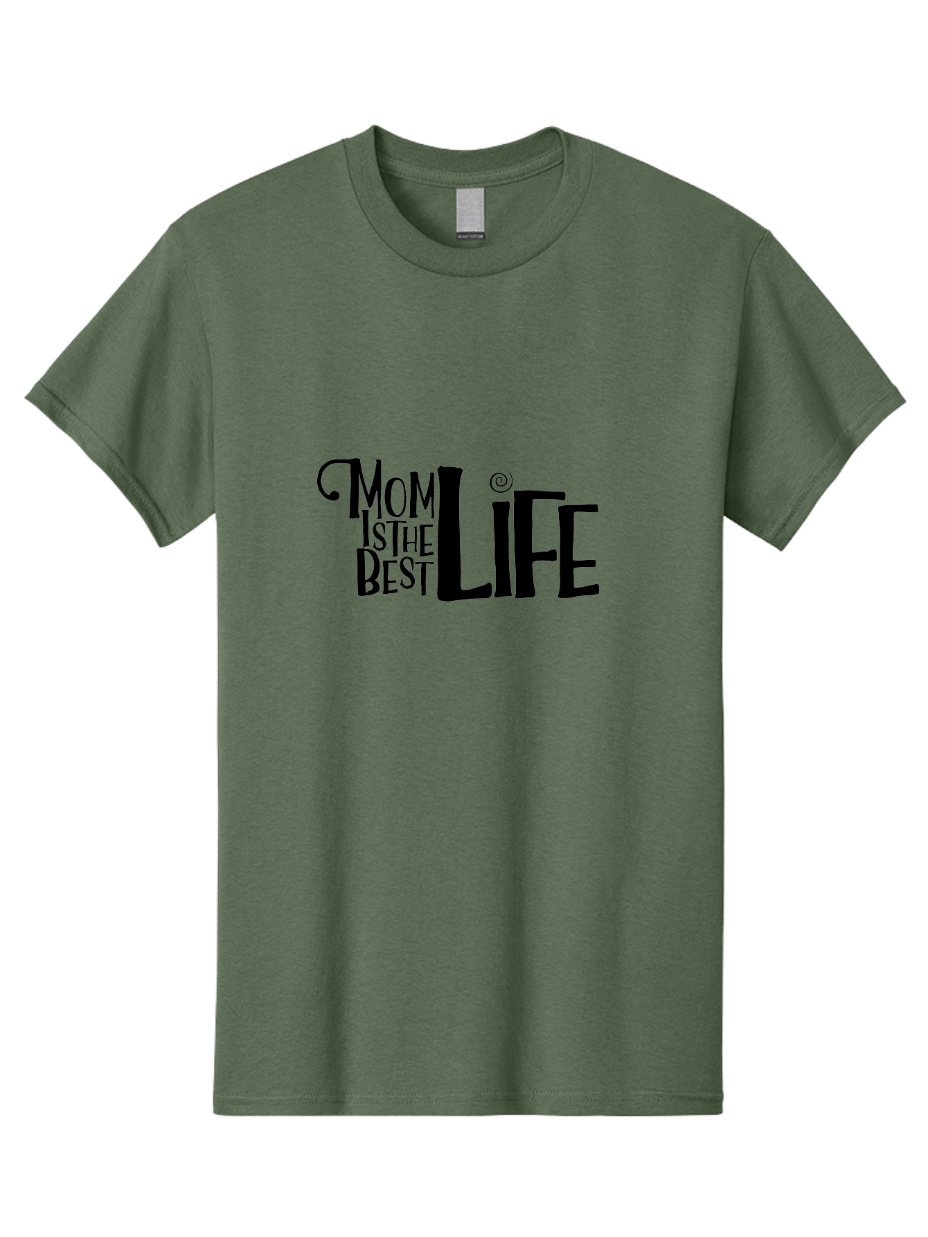 Mom-Is-The-Best-Life Men'S Graphic Tee, 100% Cotton, Comfortable Casual Summer Wear, Machine Washable, Mom Life, Motherhood, Mom Quotes, Inspirational Quotes, Quote Art, Typography, Mom Is The Best, Mother'S Day Gift Ideas, Parenting Aad012
