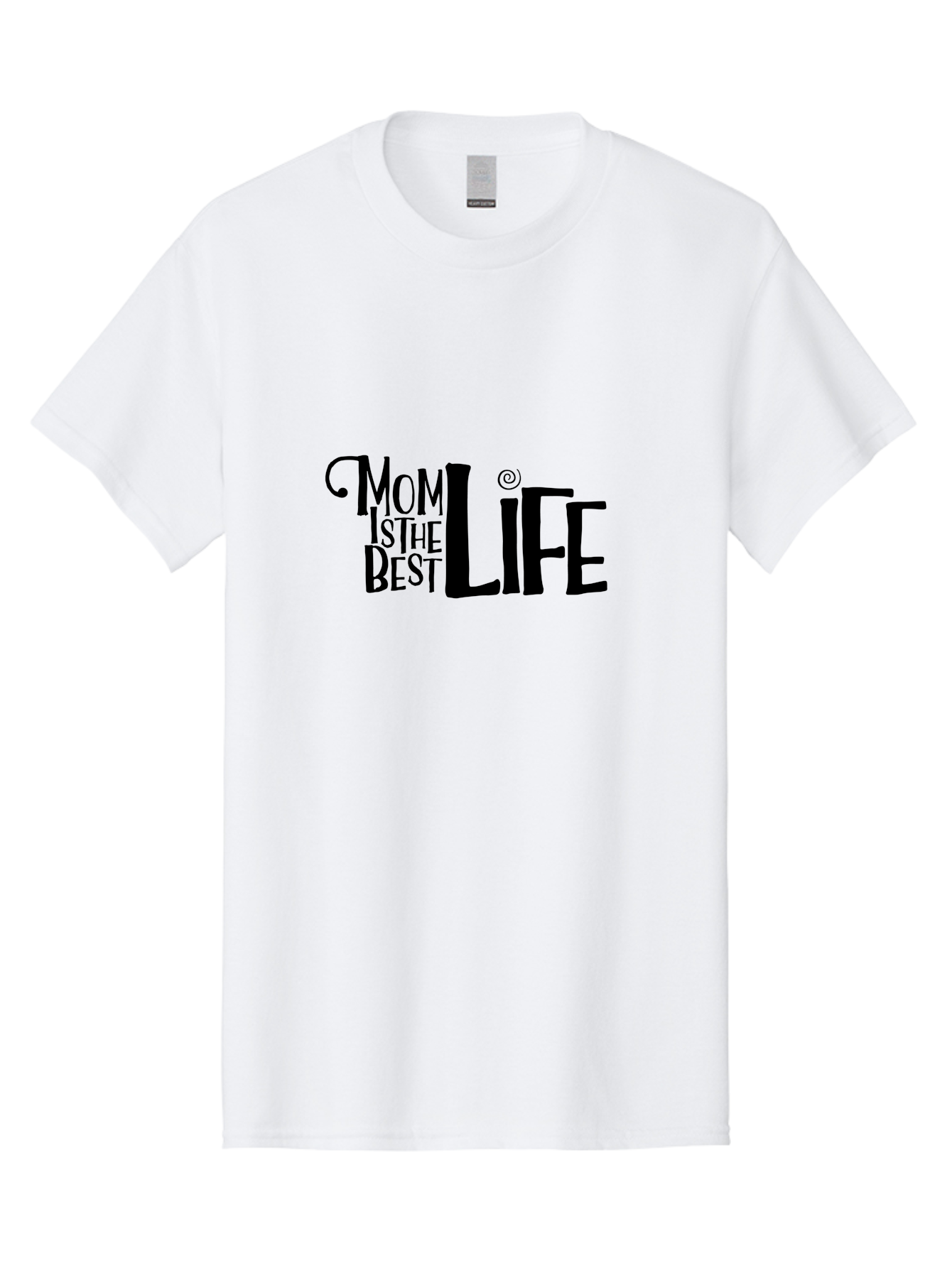 Mom-Is-The-Best-Life Men'S Graphic Tee, 100% Cotton, Comfortable Casual Summer Wear, Machine Washable, Mom Life, Motherhood, Mom Quotes, Inspirational Quotes, Quote Art, Typography, Mom Is The Best, Mother'S Day Gift Ideas, Parenting Aad012