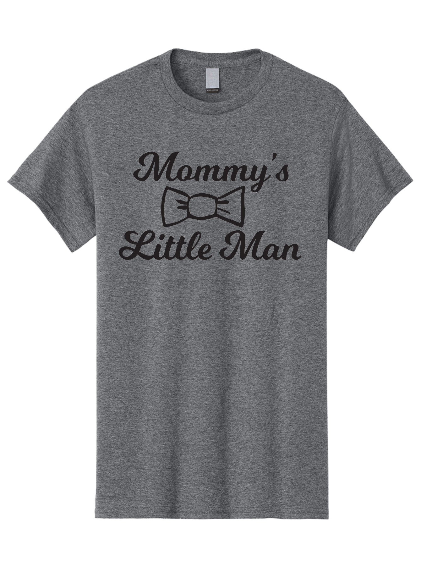 Mommy-S-Little-Man Men'S Graphic Tee, 100% Cotton, Comfortable Casual Summer Wear, Machine Washable, Mommy'S Little Man, Bow Tie Design, Cute Baby Boy, Mother And Child, Baby Shower Gift, Nursery Decor, Personalized Apparel, Custom T-Shirt Aad018