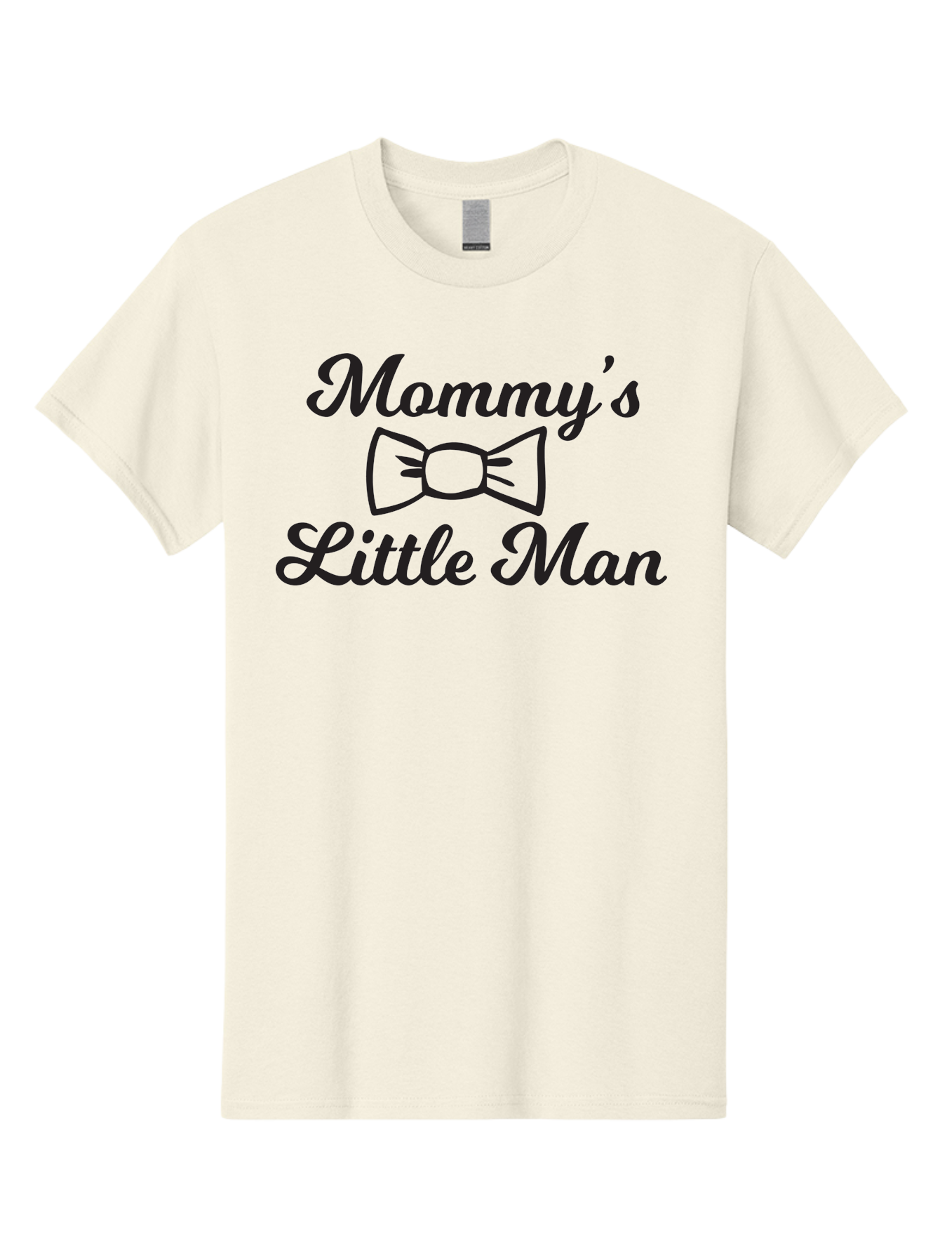 Mommy-S-Little-Man Men'S Graphic Tee, 100% Cotton, Comfortable Casual Summer Wear, Machine Washable, Mommy'S Little Man, Bow Tie Design, Cute Baby Boy, Mother And Child, Baby Shower Gift, Nursery Decor, Personalized Apparel, Custom T-Shirt Aad018