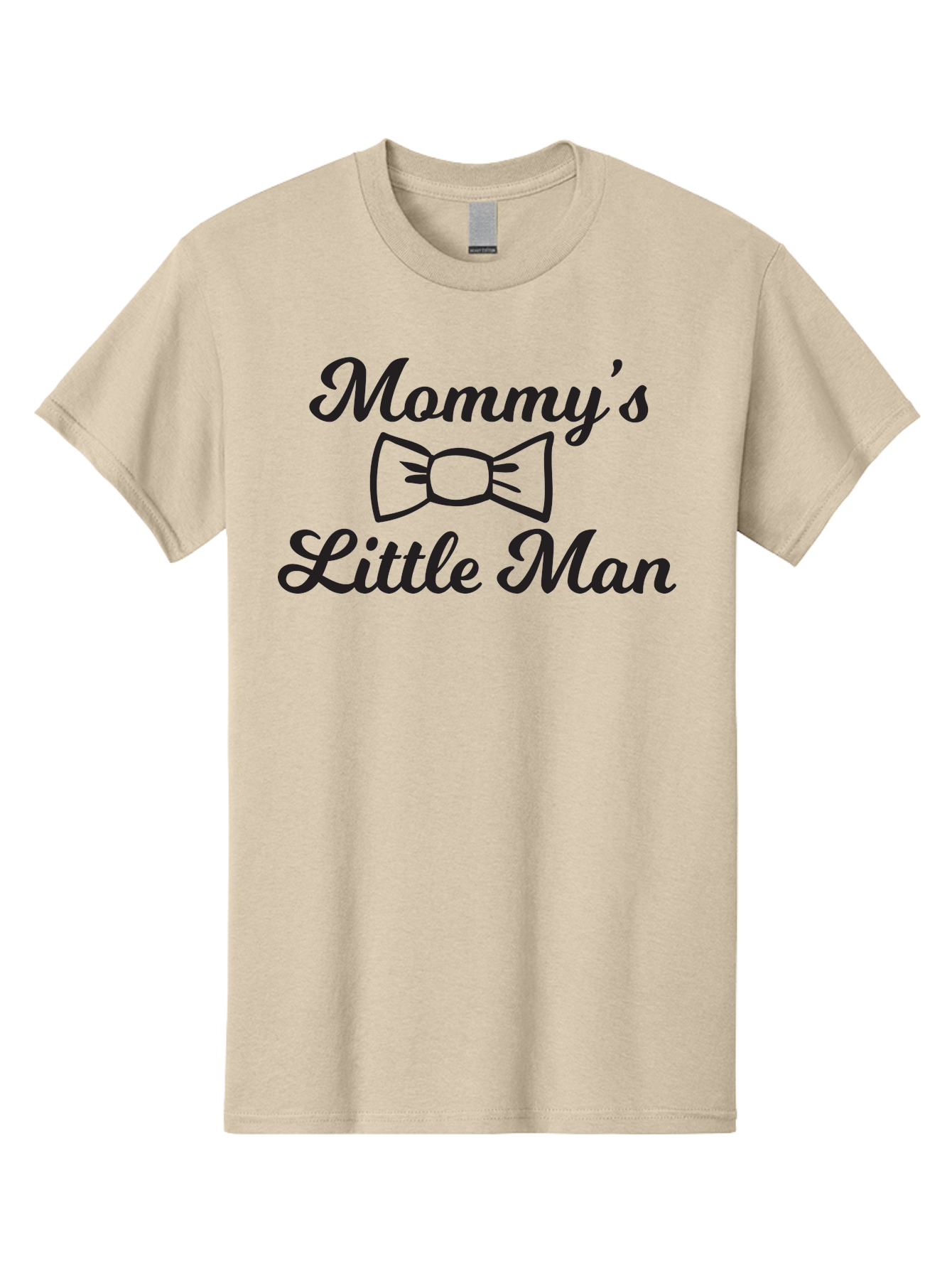 Mommy-S-Little-Man Men'S Graphic Tee, 100% Cotton, Comfortable Casual Summer Wear, Machine Washable, Mommy'S Little Man, Bow Tie Design, Cute Baby Boy, Mother And Child, Baby Shower Gift, Nursery Decor, Personalized Apparel, Custom T-Shirt Aad018