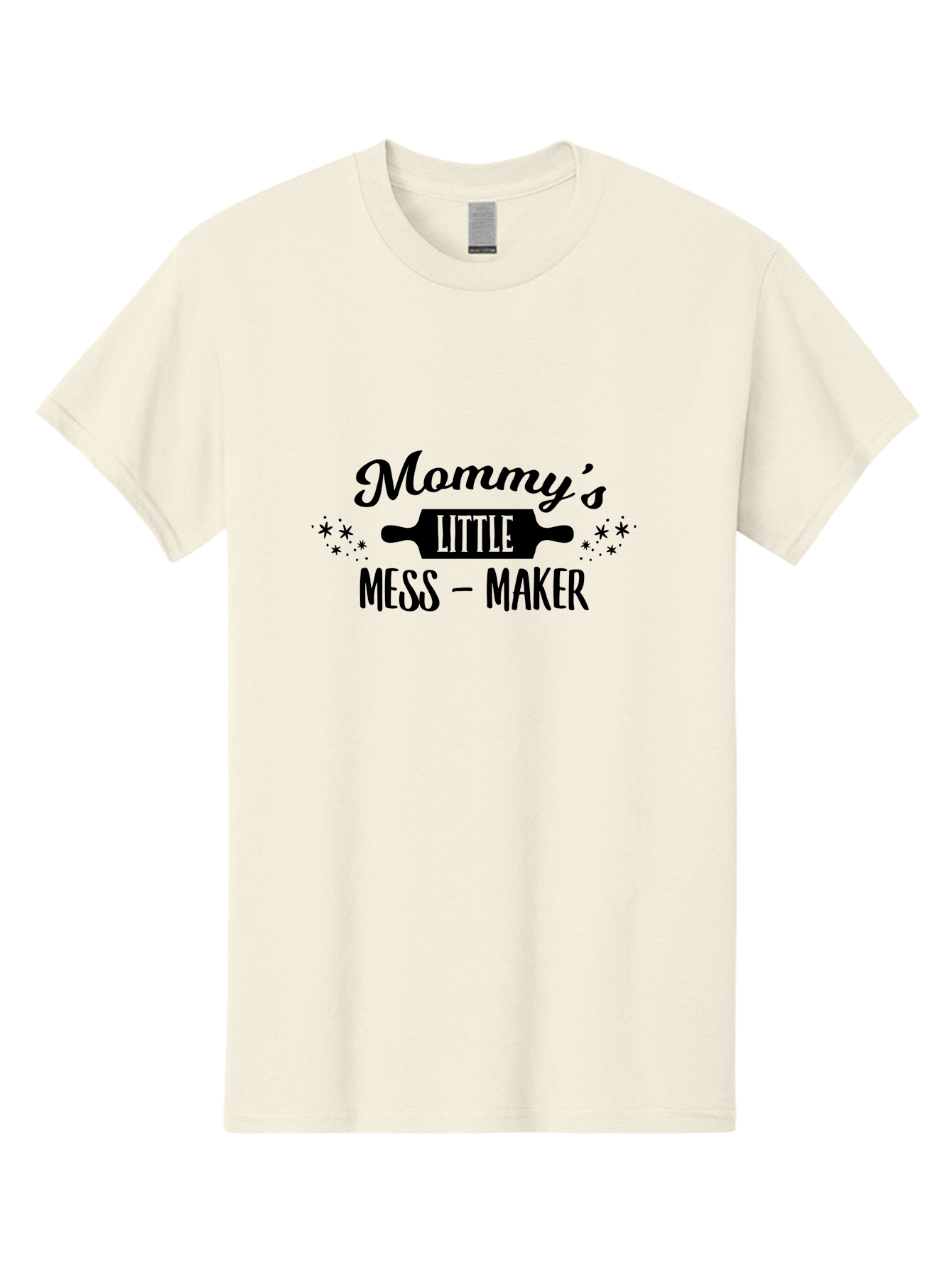Mommy-S-Little-Mess-Maker Men'S Graphic Tee, 100% Cotton, Comfortable Casual Summer Wear, Machine Washable, Mommy'S Little Mess Maker, Baking, Cooking Fun, Kitchen Mess, Mom And Child, Rolling Pin, Playful Kitchen, Mommy And Me Aad019