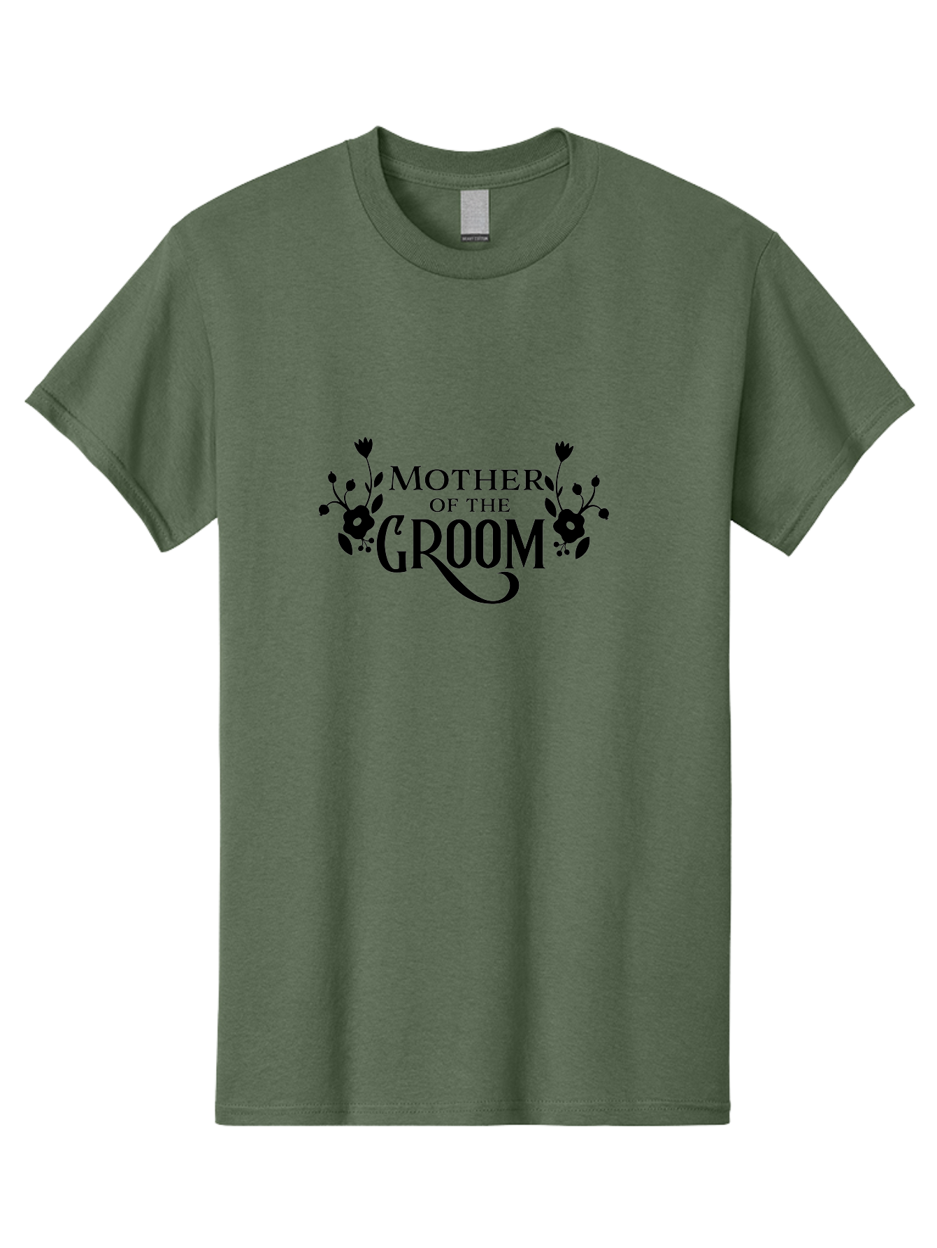 Mother-Of-The-Groom Men'S Graphic Tee, 100% Cotton, Comfortable Casual Summer Wear, Machine Washable, Wedding Decor, Floral Design, Elegant Typography, Beautiful Flowers, Decorative Elements, Special Occasion, Groom'S Mother Aad024