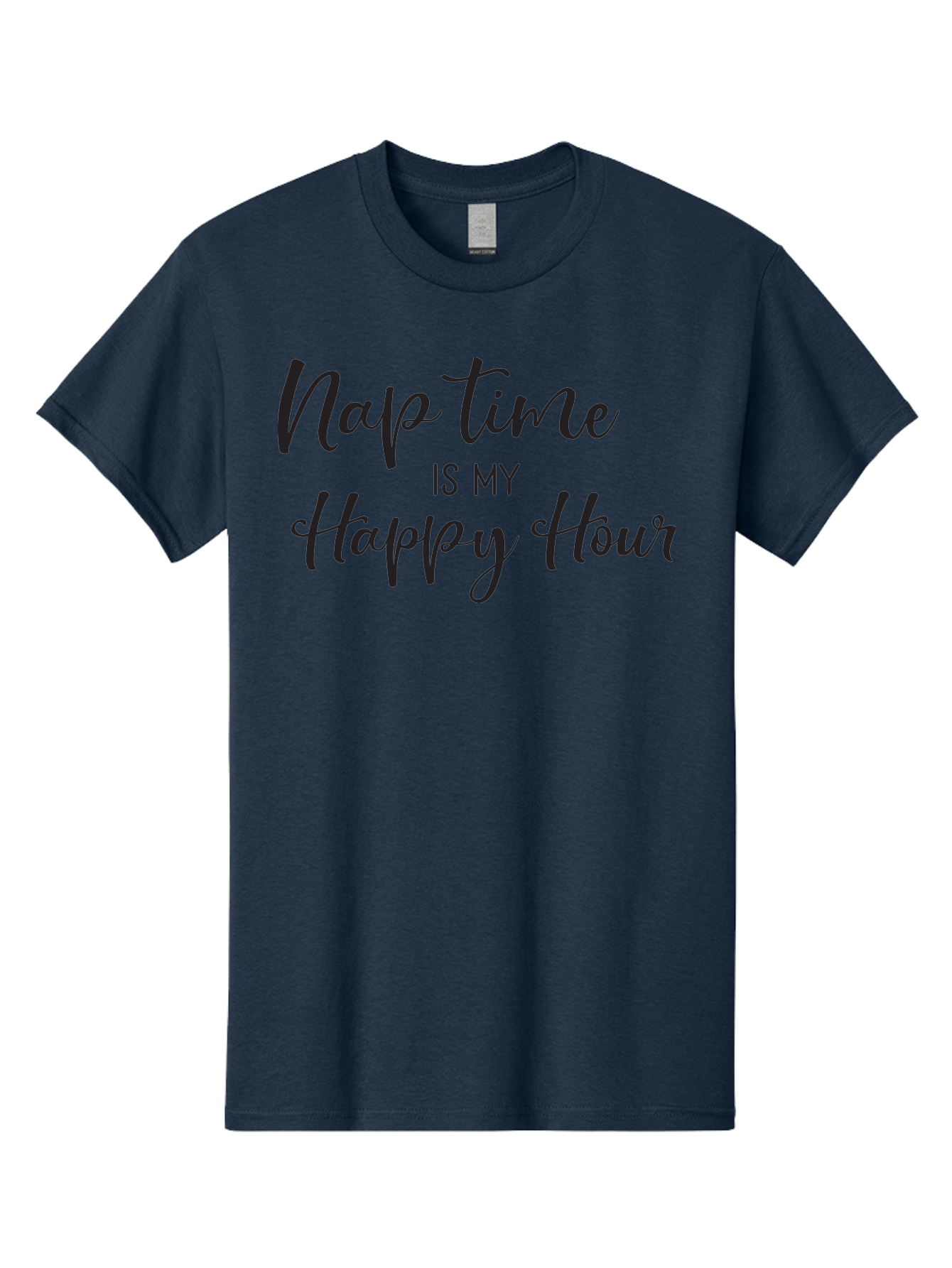 Nap-Time-Is-My-Happy-Hour Men'S Graphic Tee, 100% Cotton, Comfortable Casual Summer Wear, Machine Washable, Nap Time, Happy Hour, Relaxation, Sleep, Calmness, Self Care, Me Time, Peaceful Moments, Stress Relief Aad050