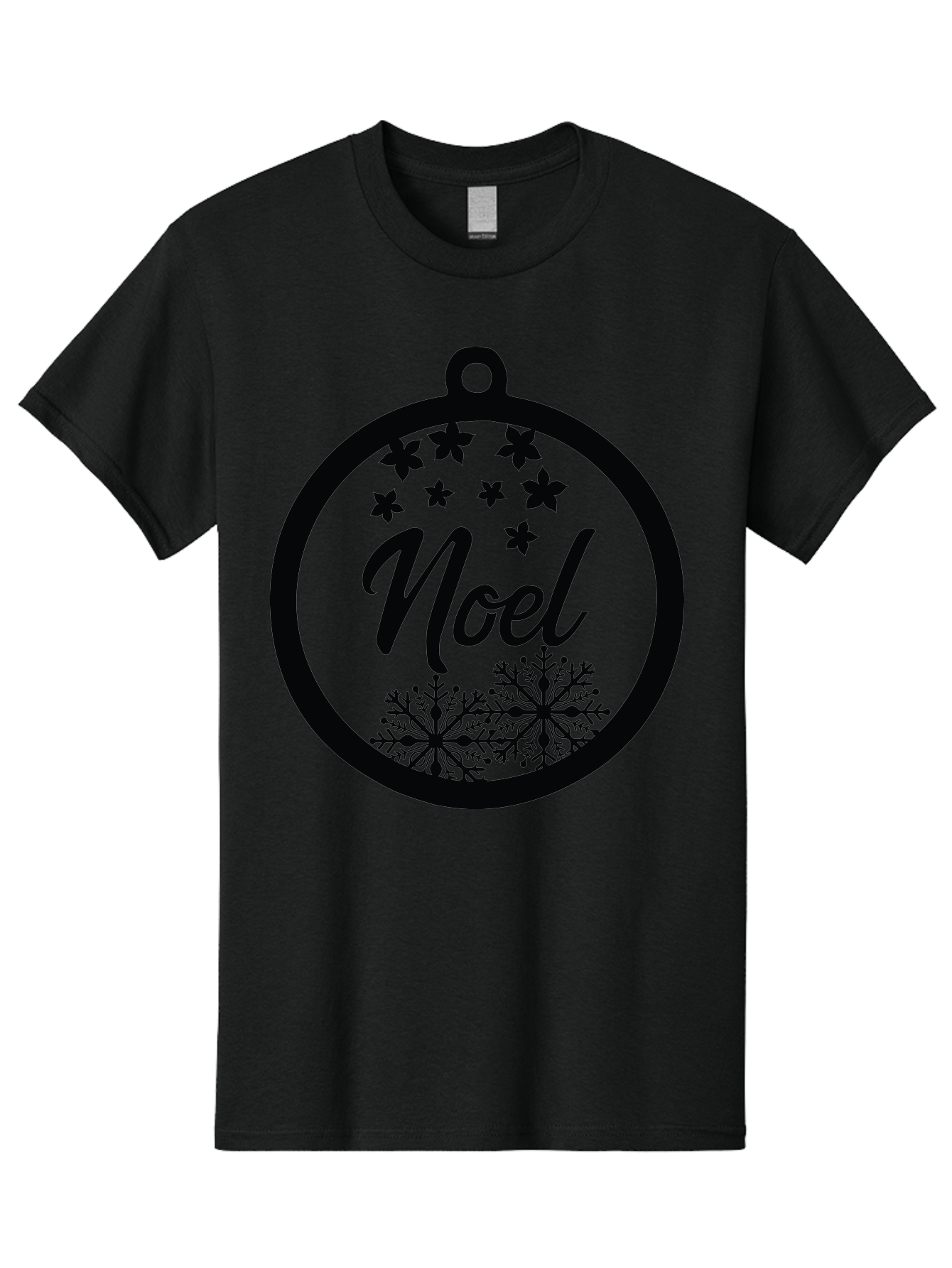 Noel Men'S Graphic Tee, 100% Cotton, Comfortable Casual Summer Wear, Machine Washable, Christmas Ornament, Festive Decoration, Holiday Decor, Noel Sign, Snowflakes, Stars, Merry Christmas, Winter Wonderland, Seasonal Greetings Aad057