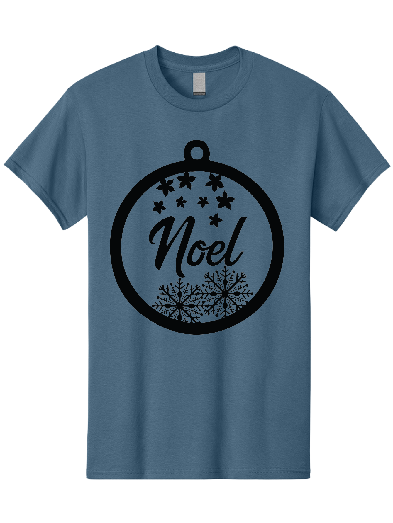 Noel Men'S Graphic Tee, 100% Cotton, Comfortable Casual Summer Wear, Machine Washable, Christmas Ornament, Festive Decoration, Holiday Decor, Noel Sign, Snowflakes, Stars, Merry Christmas, Winter Wonderland, Seasonal Greetings Aad057