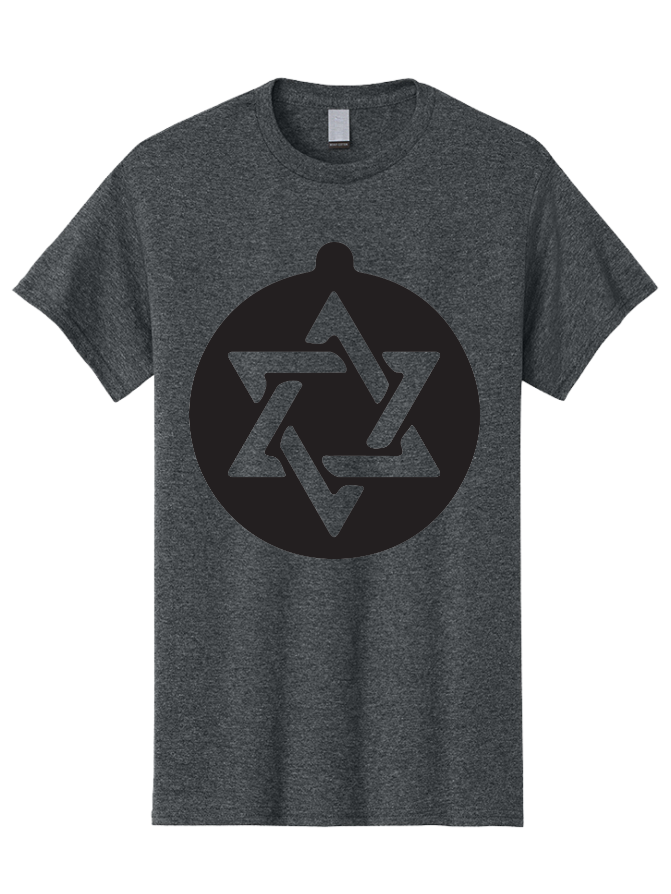 Om Men'S Graphic Tee, 100% Cotton, Comfortable Casual Summer Wear, Machine Washable, Star Of David Symbol, Jewish Heritage, Six-Pointed Star, Geometric Shape, Cultural Icon, Religious Emblem, Abstract Design Aad069