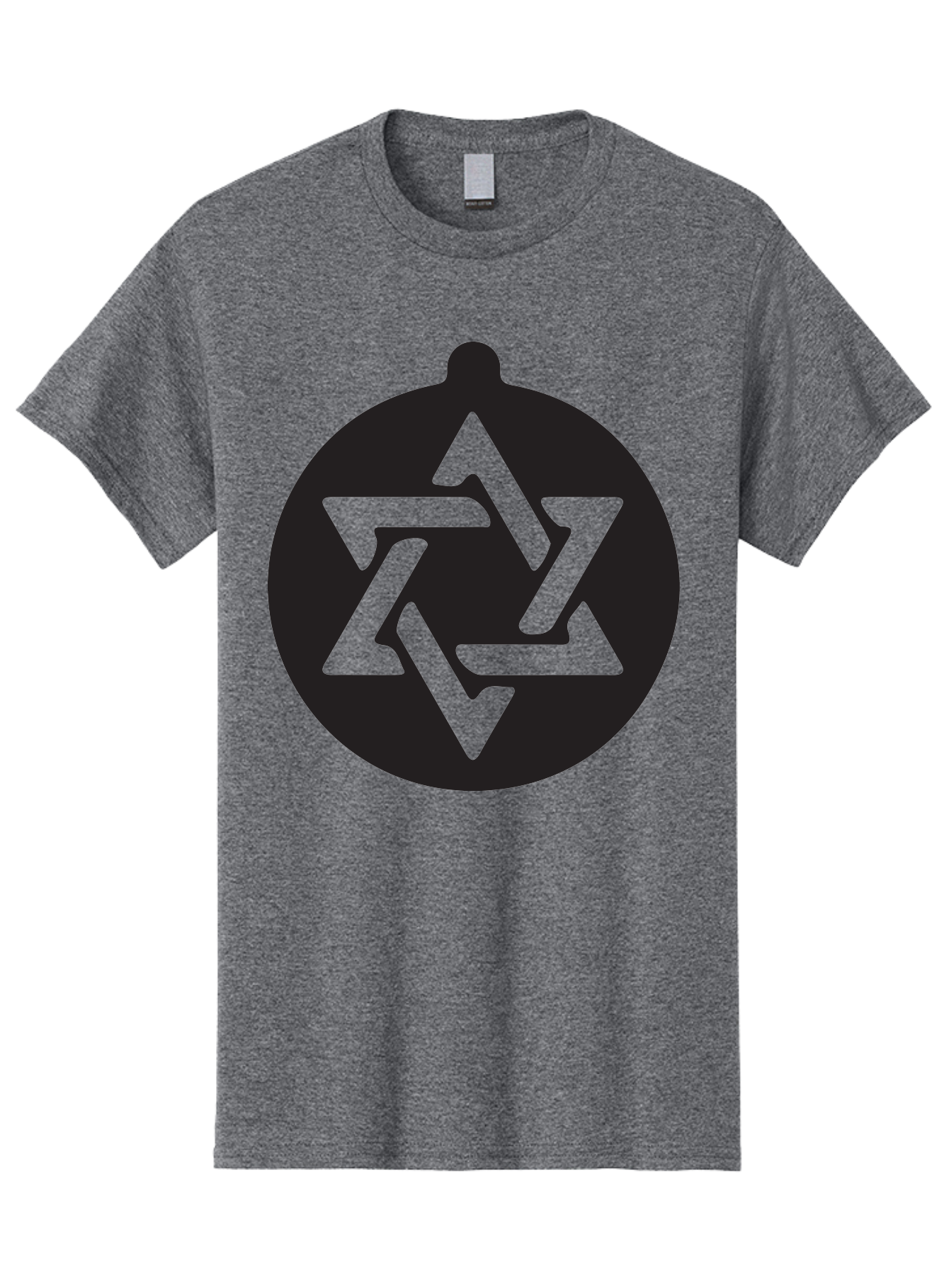 Om Men'S Graphic Tee, 100% Cotton, Comfortable Casual Summer Wear, Machine Washable, Star Of David Symbol, Jewish Heritage, Six-Pointed Star, Geometric Shape, Cultural Icon, Religious Emblem, Abstract Design Aad069