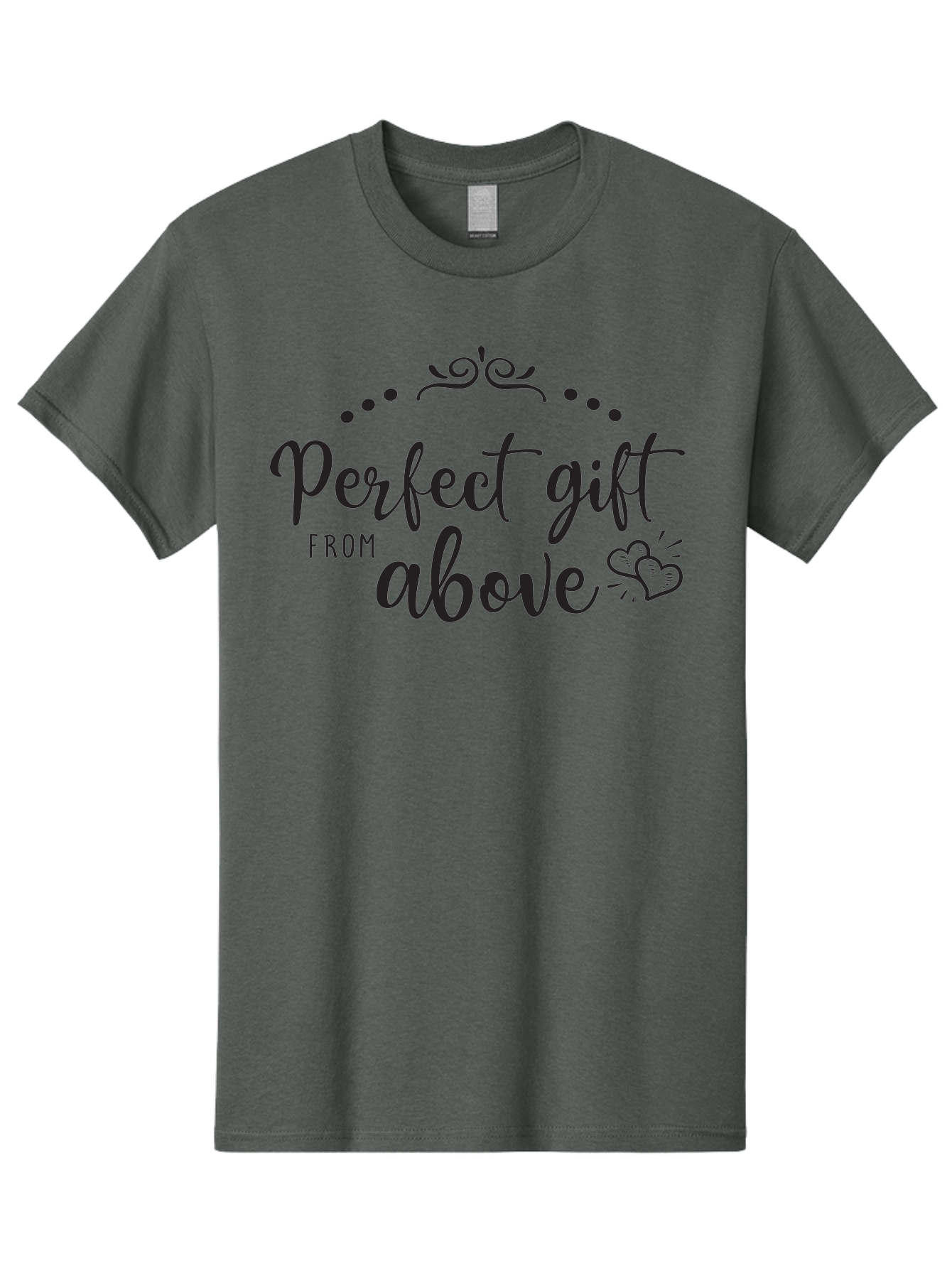 Perfect-Gift-From-Above Men'S Graphic Tee, 100% Cotton, Comfortable Casual Summer Wear, Machine Washable, Perfect Gift From Above, Gift Ideas, Heartwarming Gestures, Inspirational Quotes, Divine Blessings, Thoughtful Presents, Heart Design Aad087