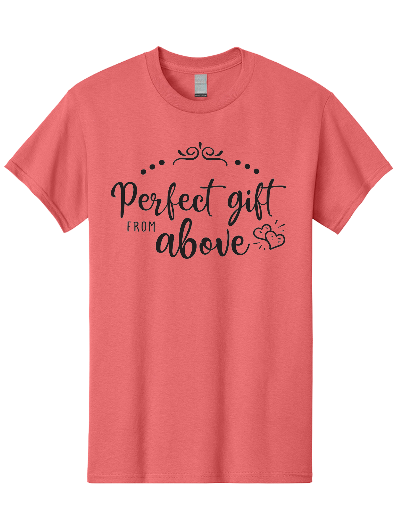Perfect-Gift-From-Above Men'S Graphic Tee, 100% Cotton, Comfortable Casual Summer Wear, Machine Washable, Perfect Gift From Above, Gift Ideas, Heartwarming Gestures, Inspirational Quotes, Divine Blessings, Thoughtful Presents, Heart Design Aad087
