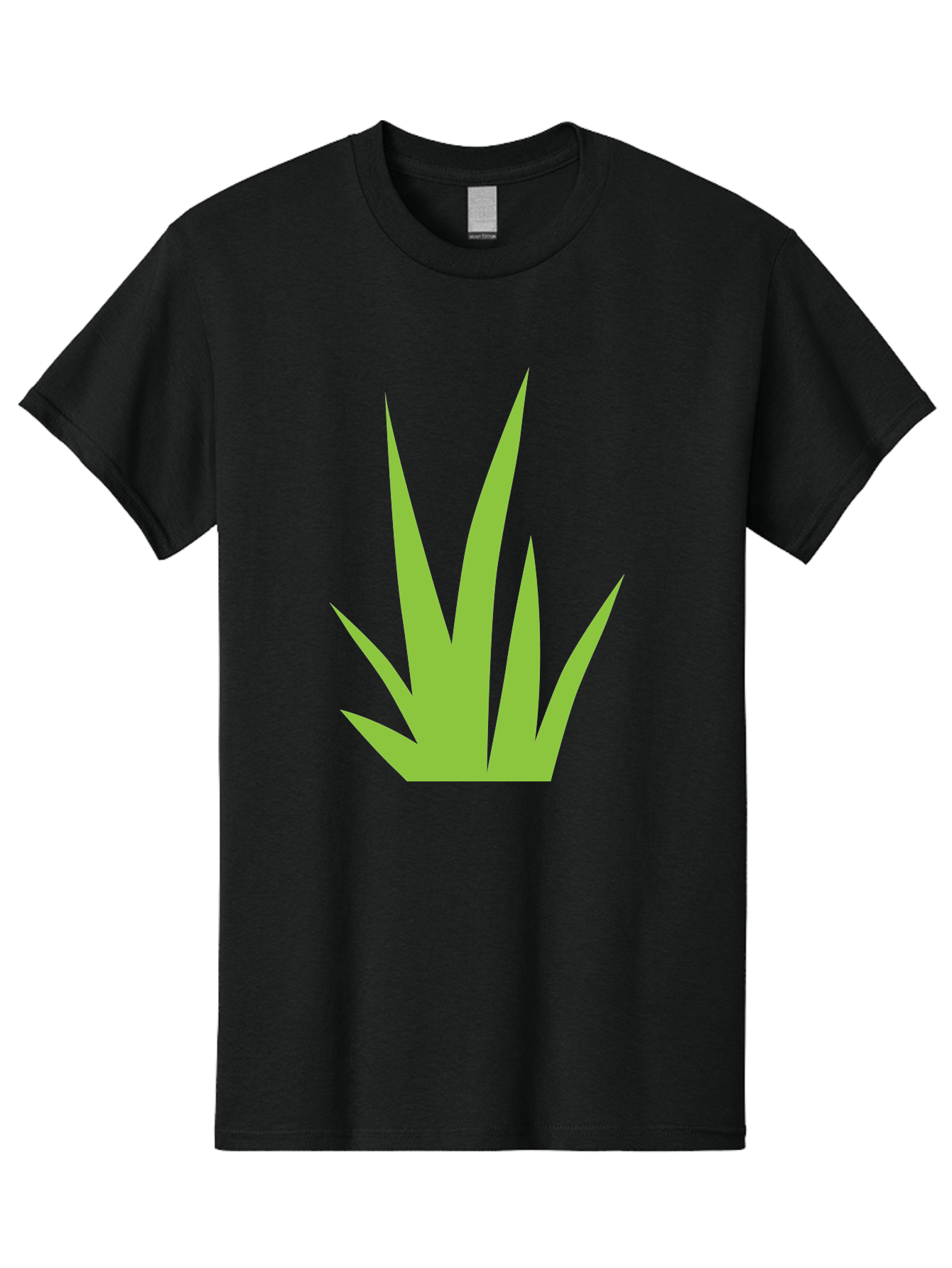 Prickly-Leaves Men'S Graphic Tee, 100% Cotton, Comfortable Casual Summer Wear, Machine Washable, Palm Leaves, Tropical Foliage, Minimalist Design, Simple Shapes, Leafy Graphics, Vector Art, Green Leaves Aad101