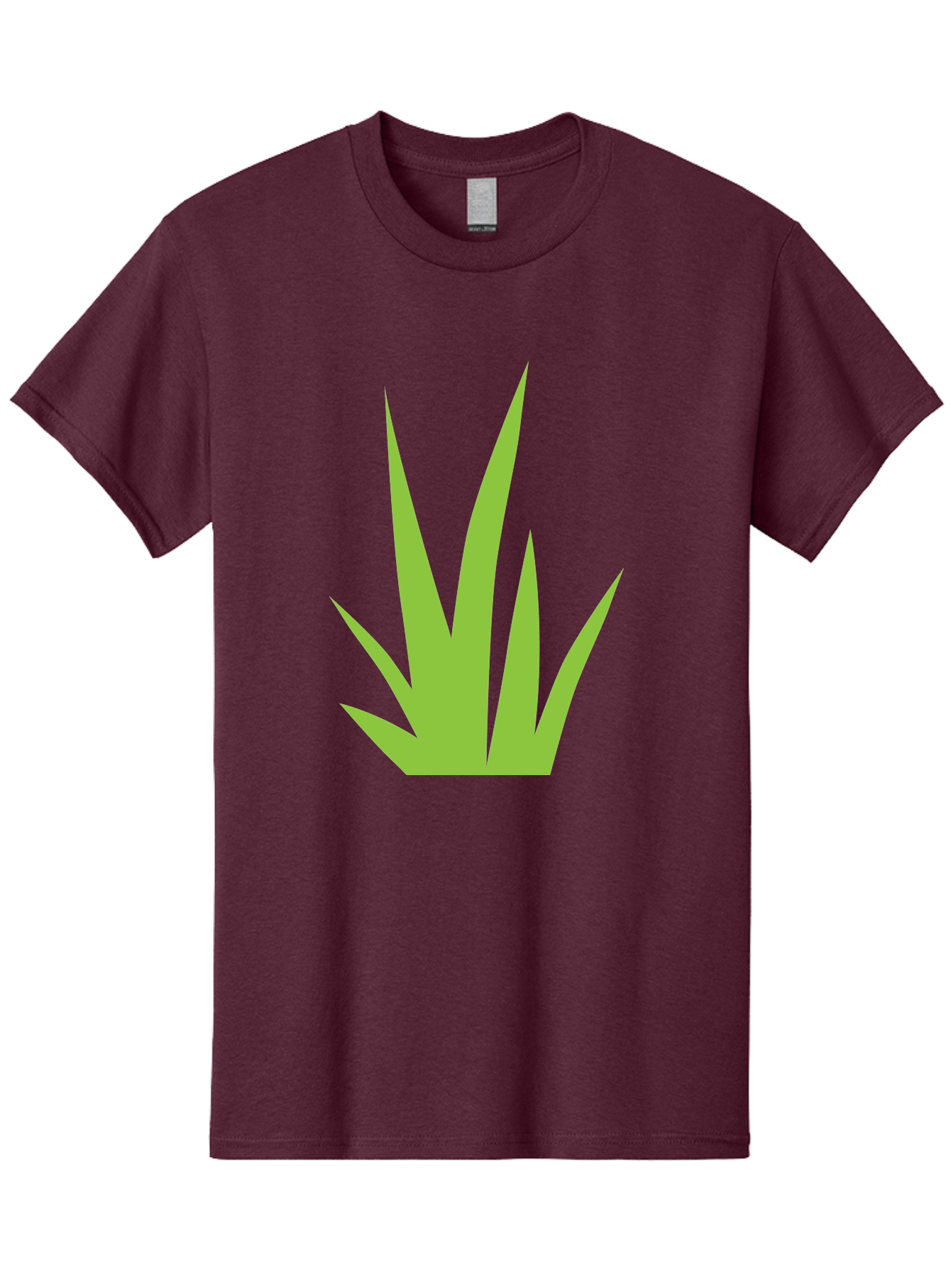 Prickly-Leaves Men'S Graphic Tee, 100% Cotton, Comfortable Casual Summer Wear, Machine Washable, Palm Leaves, Tropical Foliage, Minimalist Design, Simple Shapes, Leafy Graphics, Vector Art, Green Leaves Aad101