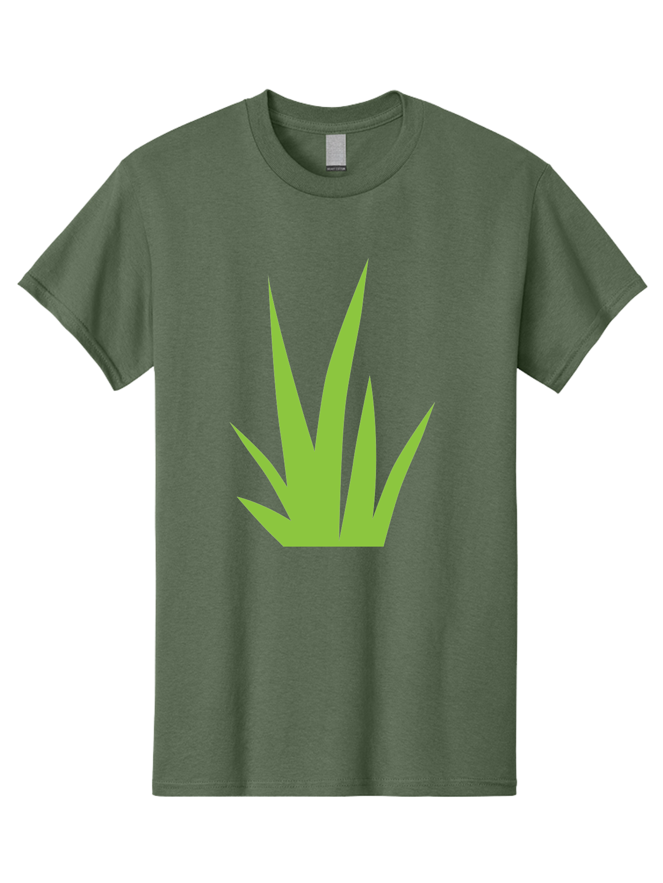 Prickly-Leaves Men'S Graphic Tee, 100% Cotton, Comfortable Casual Summer Wear, Machine Washable, Palm Leaves, Tropical Foliage, Minimalist Design, Simple Shapes, Leafy Graphics, Vector Art, Green Leaves Aad101