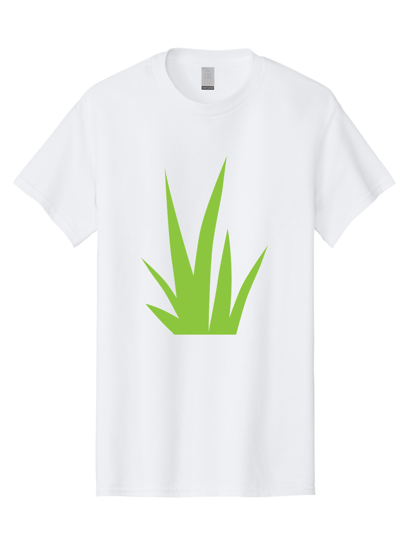 Prickly-Leaves Men'S Graphic Tee, 100% Cotton, Comfortable Casual Summer Wear, Machine Washable, Palm Leaves, Tropical Foliage, Minimalist Design, Simple Shapes, Leafy Graphics, Vector Art, Green Leaves Aad101