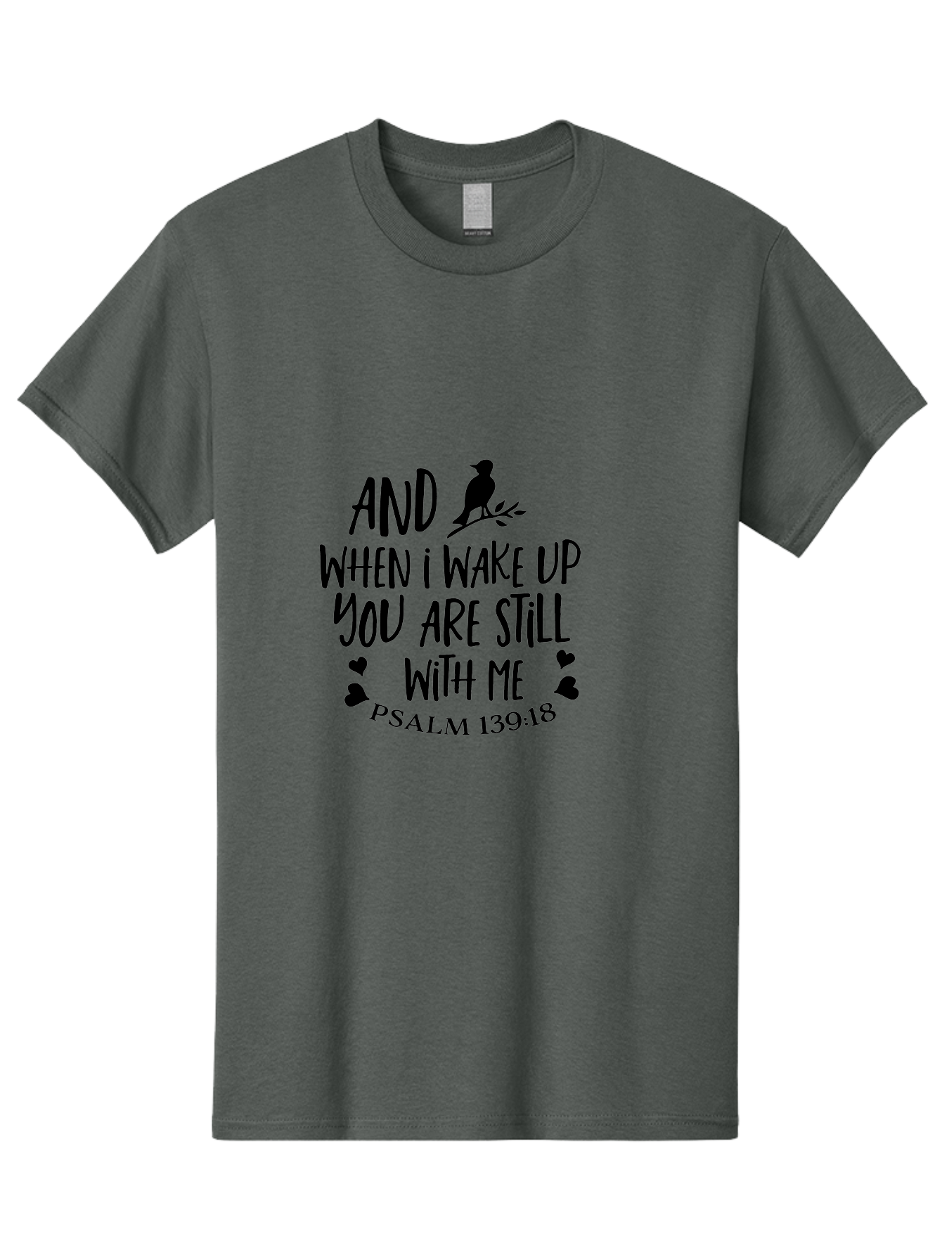 Psalm-139-18 Men'S Graphic Tee, 100% Cotton, Comfortable Casual Summer Wear, Machine Washable, Psalm 139:18, Inspirational Quote, Bible Verse, Faith-Based Design, Motivational Message, Spiritual Quote, God Is Good, Love Is Kind Aad105