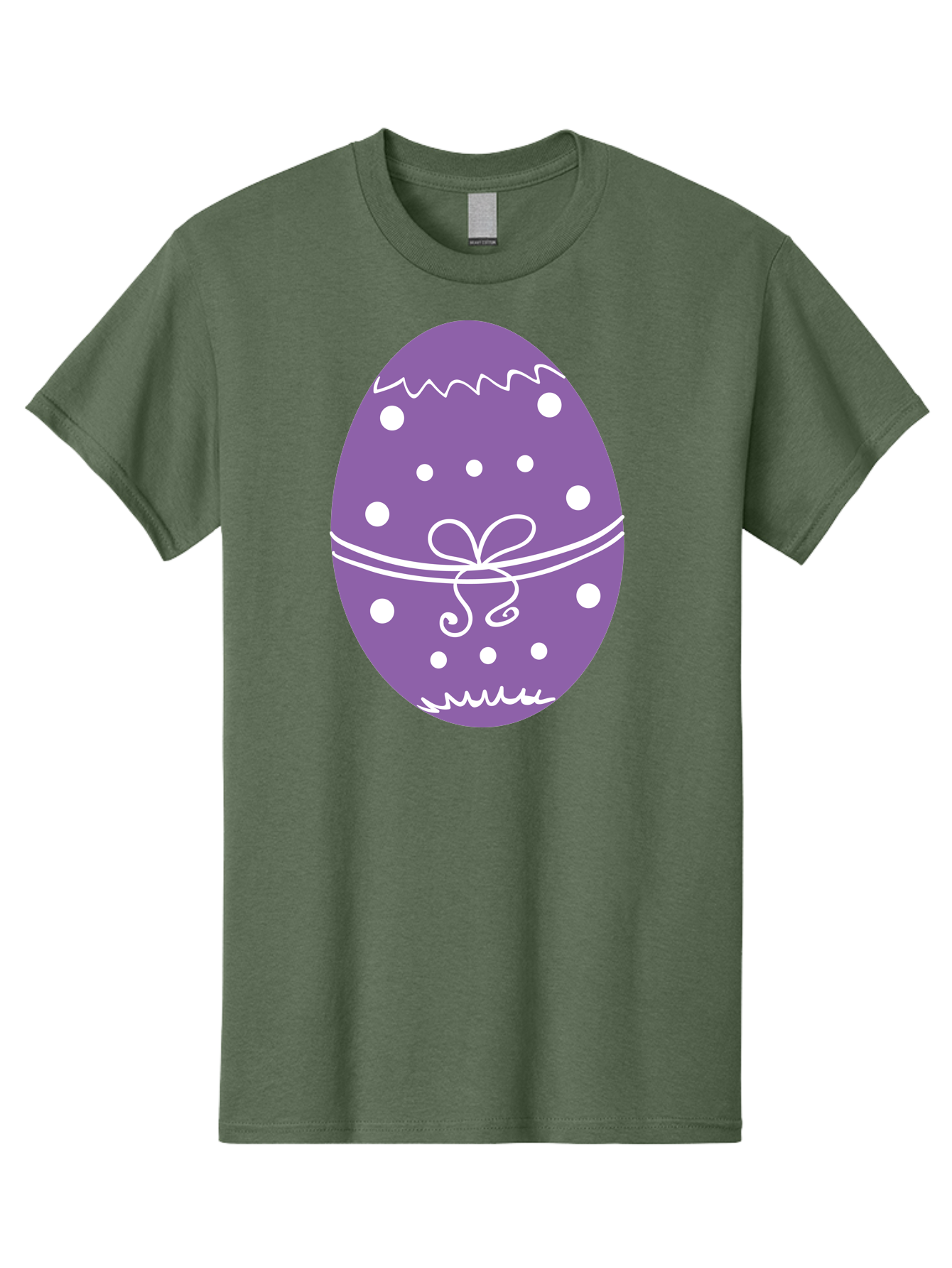 Purple-Easter-Egg Men'S Graphic Tee, 100% Cotton, Comfortable Casual Summer Wear, Machine Washable, Decorated Egg, Easter Egg, Purple Egg, Polka Dot Design, White Accents, Festive Pattern, Spring Decor, Holiday Theme, Egg Decoration Aad109