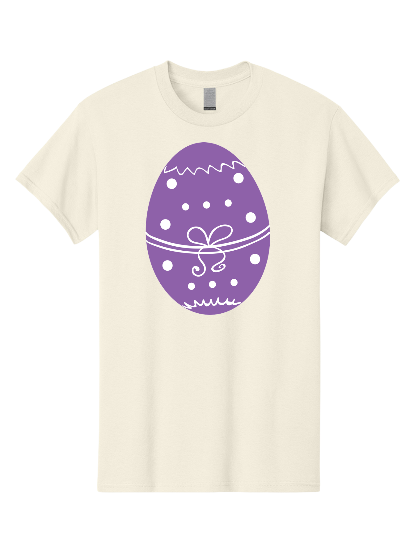 Purple-Easter-Egg Men'S Graphic Tee, 100% Cotton, Comfortable Casual Summer Wear, Machine Washable, Decorated Egg, Easter Egg, Purple Egg, Polka Dot Design, White Accents, Festive Pattern, Spring Decor, Holiday Theme, Egg Decoration Aad109