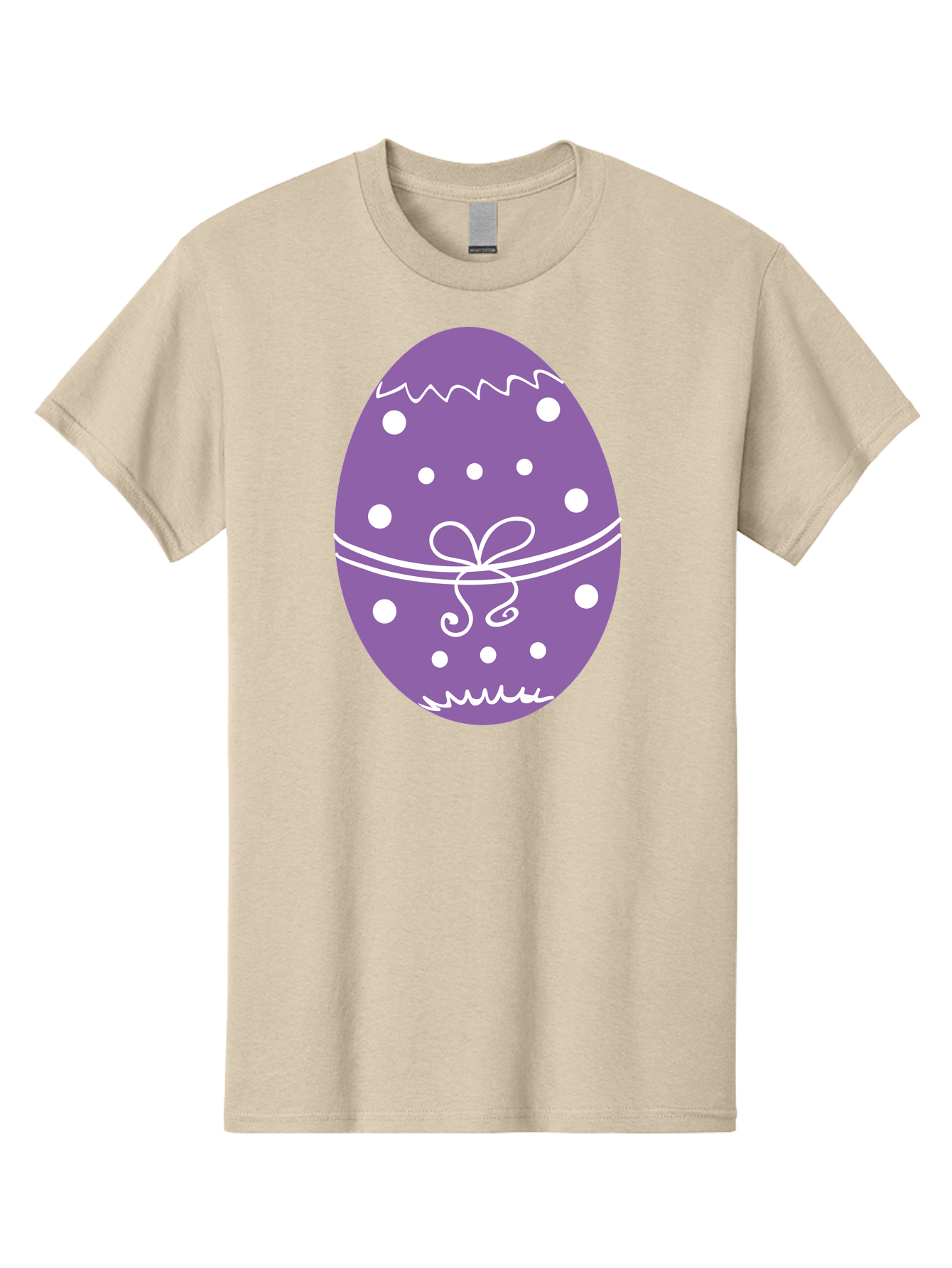 Purple-Easter-Egg Men'S Graphic Tee, 100% Cotton, Comfortable Casual Summer Wear, Machine Washable, Decorated Egg, Easter Egg, Purple Egg, Polka Dot Design, White Accents, Festive Pattern, Spring Decor, Holiday Theme, Egg Decoration Aad109