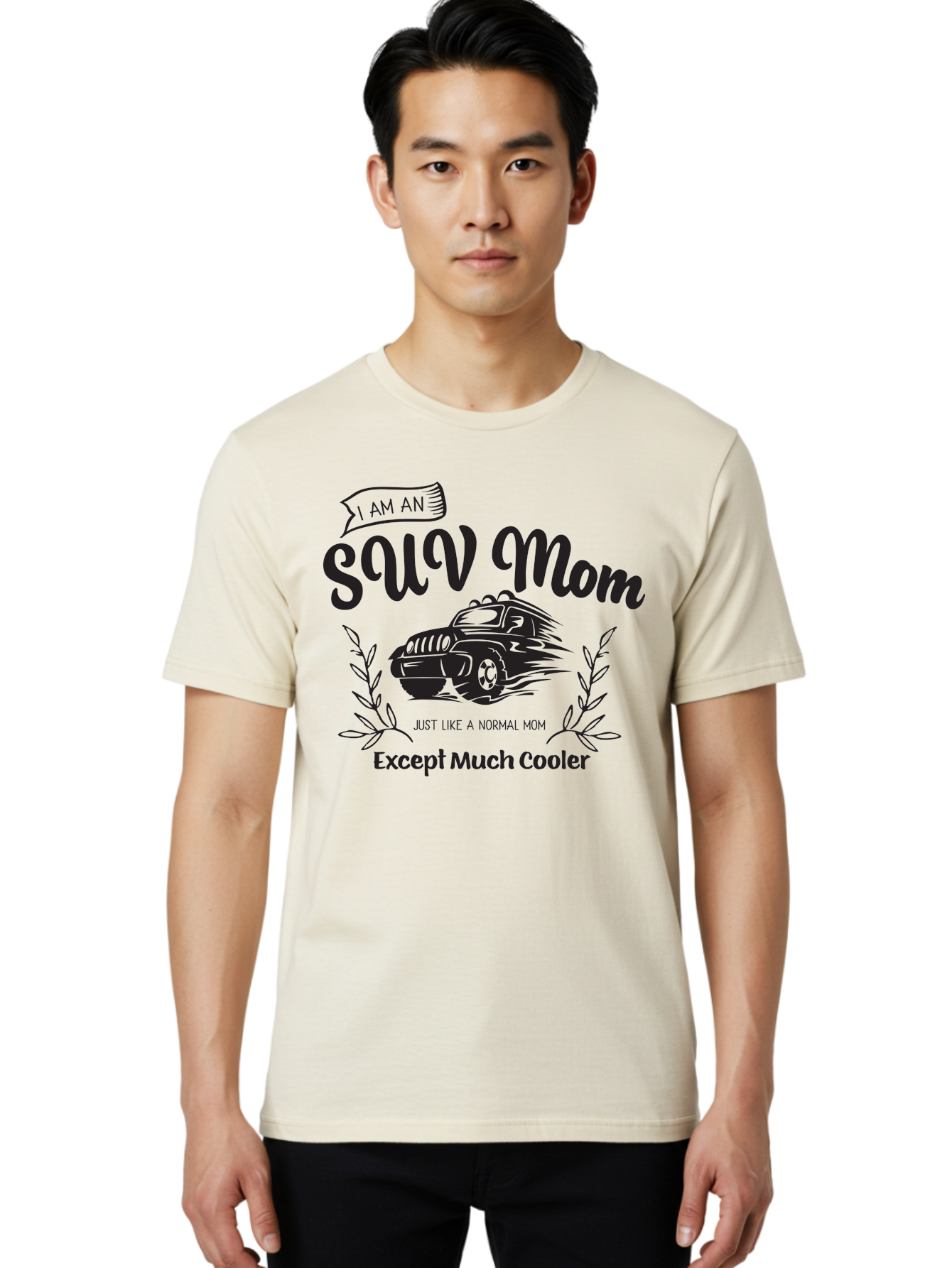Suv-Mom Men'S Graphic Tee, 100% Cotton, Comfortable Casual Summer Wear, Machine Washable, Suv Mom, Cool Mom, Off-Road Mom, Adventurous Mom, Funny Mom Quote, Suv Graphic, Mom Life, Cool Mom Quote, Suv, Mom Aad213