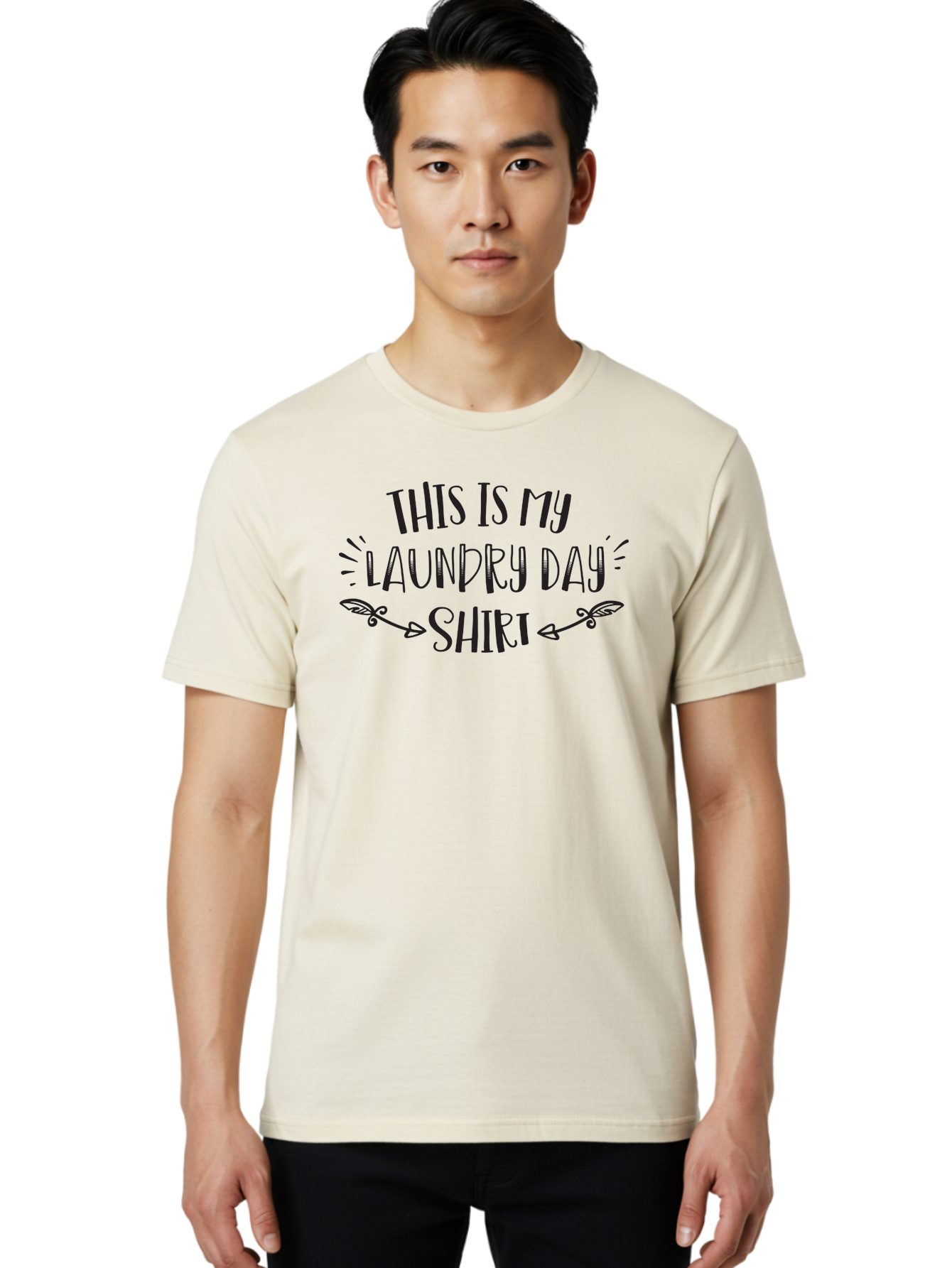 This-Is-My-Laundry-Day-Shirt Men'S Graphic Tee, 100% Cotton, Comfortable Casual Summer Wear, Machine Washable, Funny Laundry Quote, Quirky T-Shirt Design, Humorous Phrase, Playful Graphic, Creative Typography, Witty Saying, Novelty Apparel, Aad247