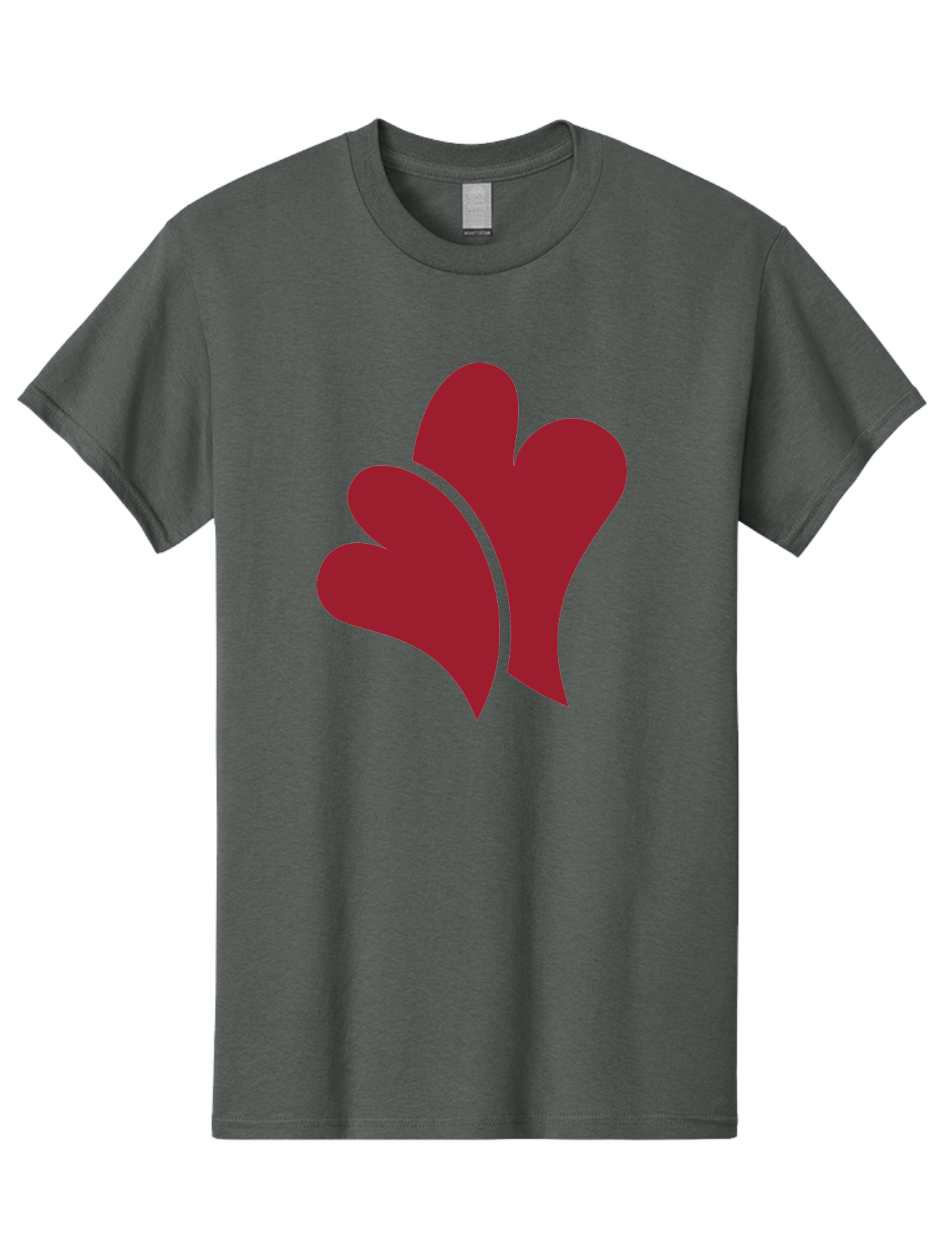 Three-Hearts-1 Men'S Graphic Tee, 100% Cotton, Comfortable Casual Summer Wear, Machine Washable, Three Red Hearts, Love Symbol, Heart Design, Red Color Scheme, Minimalist Art, Simple Shapes, Heart Illustration, Abstract Hearts, Symbol Of Love, Aad252