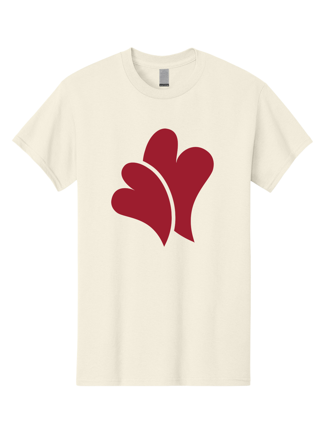 Three-Hearts Men'S Graphic Tee, 100% Cotton, Comfortable Casual Summer Wear, Machine Washable, Three Red Hearts, Crimson Love Symbols, Symbolic Love, Heart-Shaped Graphics, Romantic Icons, Red Heart Illustrations Aad253