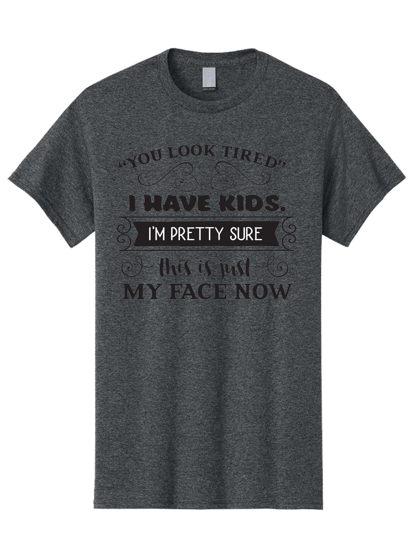Tired-Parent Men'S Graphic Tee, 100% Cotton, Comfortable Casual Summer Wear, Machine Washable, Funny Quote, Parenting Humor, Tired Parents, Mom Life, Dad Jokes, Parenting Struggles, Humorous Sayings, Witty Remarks, Relatable Quotes, Aad260