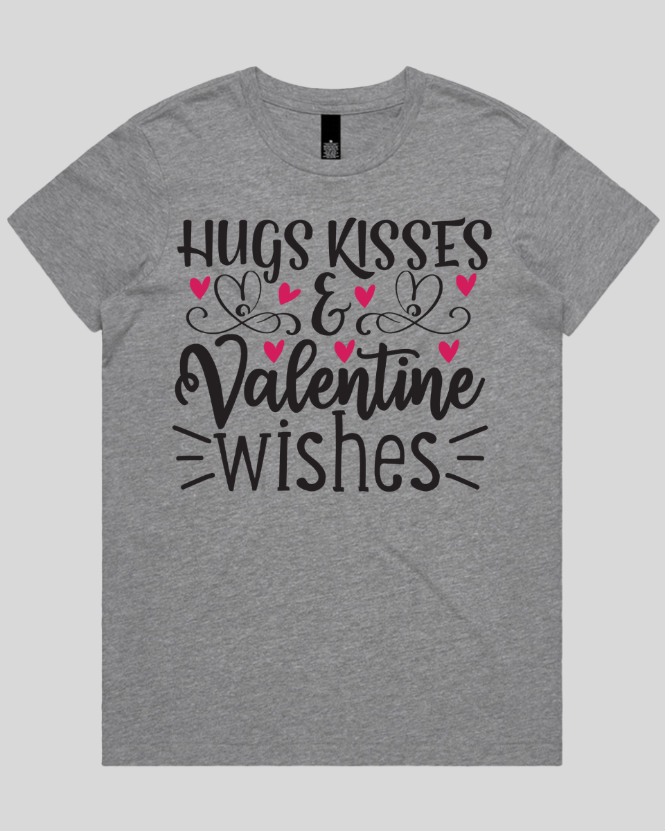 Hugs Kisses & valentine wishes Women's T-Shirt