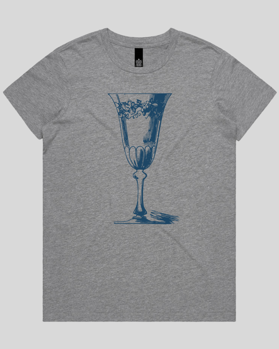 Vintage Wine Glass Women's T-Shirt