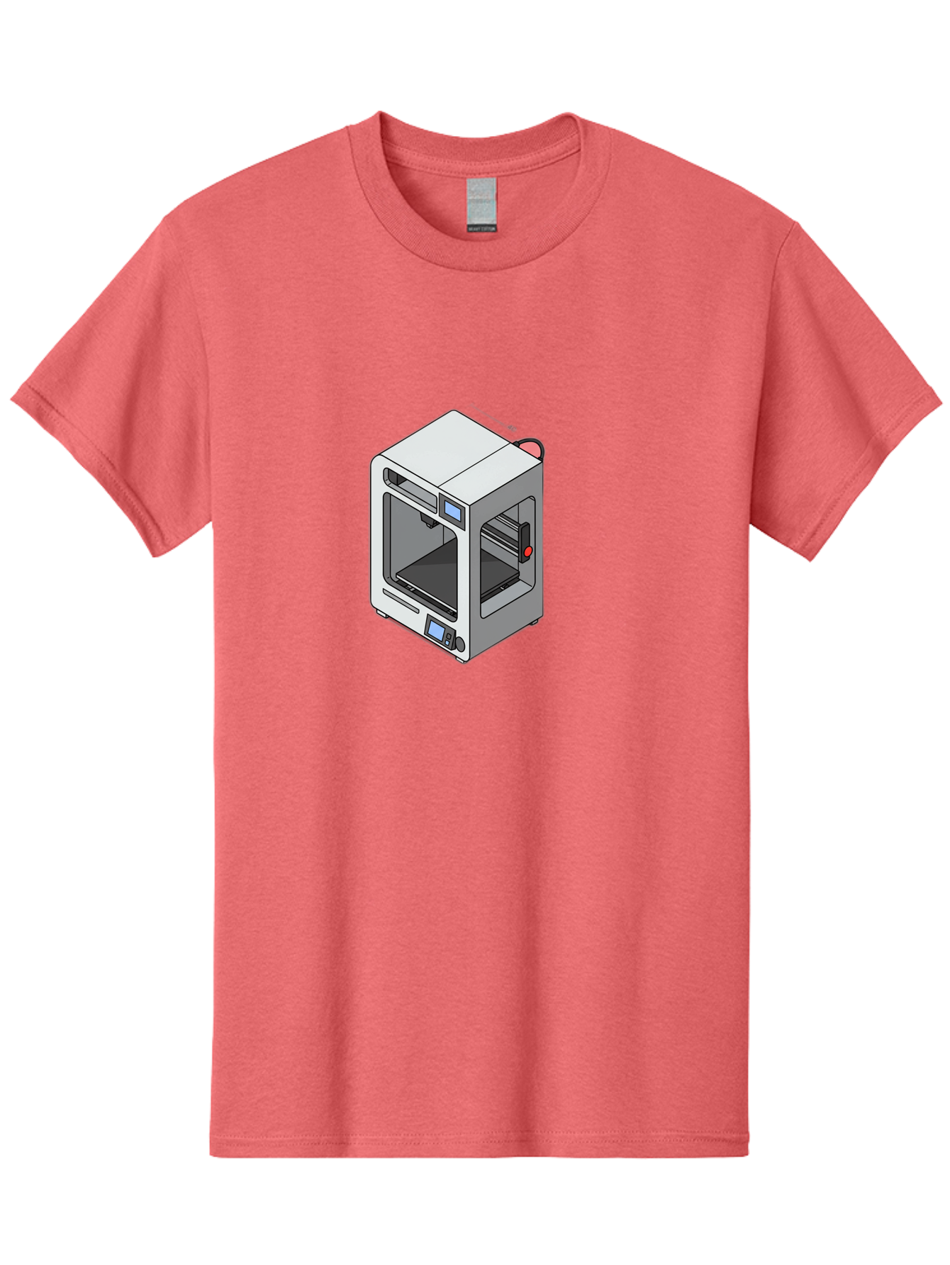3D-Printer-11 Men'S Graphic Tee, 100% Cotton, Comfortable Casual Summer Wear, Machine Washable, 3D Printing Technology, Additive Manufacturing, Rapid Prototyping, Digital Fabrication, Futuristic Design, Modern Machinery, Precision Engineering, Baa004