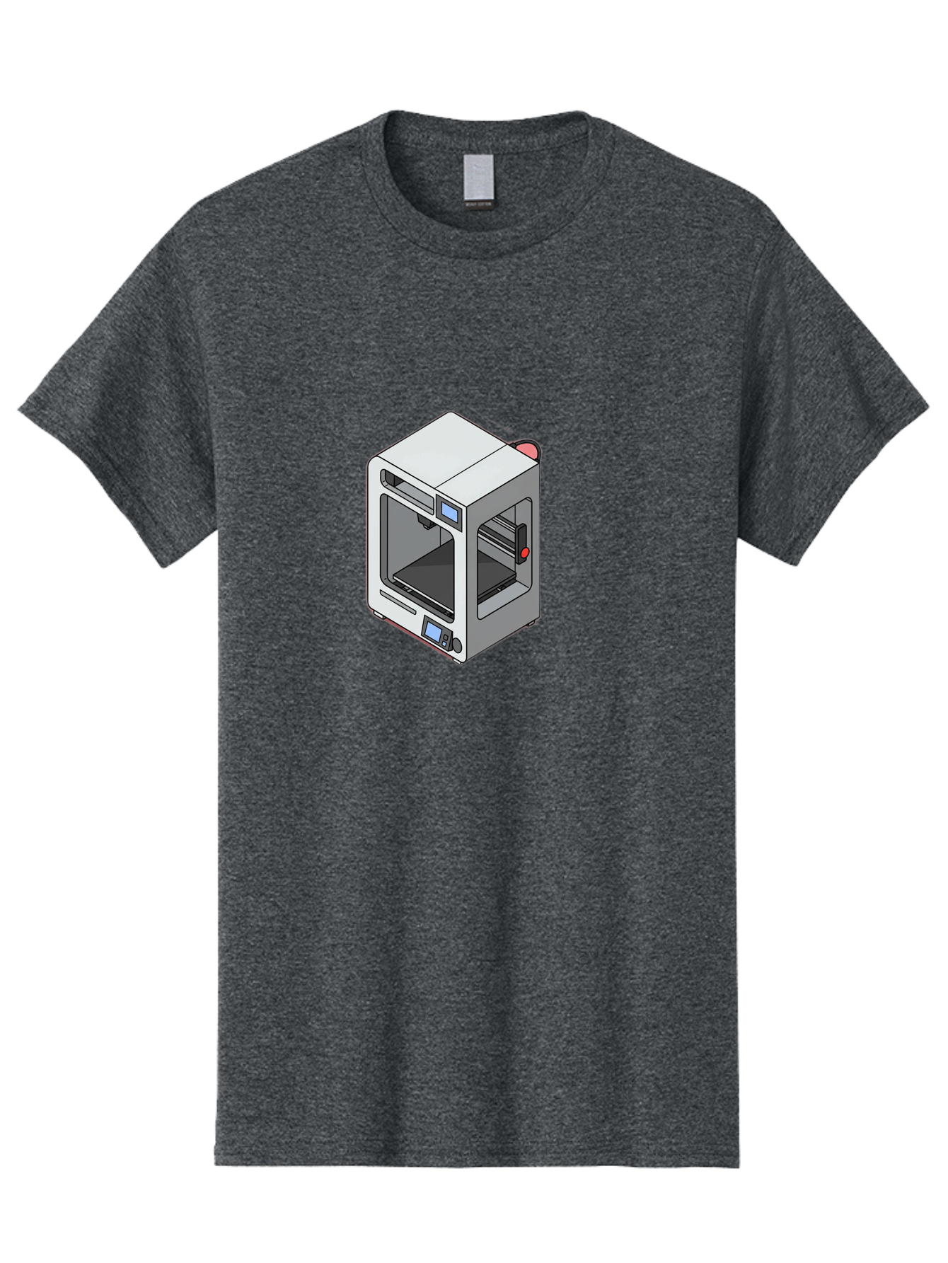3D-Printer-11 Men'S Graphic Tee, 100% Cotton, Comfortable Casual Summer Wear, Machine Washable, 3D Printing Technology, Additive Manufacturing, Rapid Prototyping, Digital Fabrication, Futuristic Design, Modern Machinery, Precision Engineering, Baa004