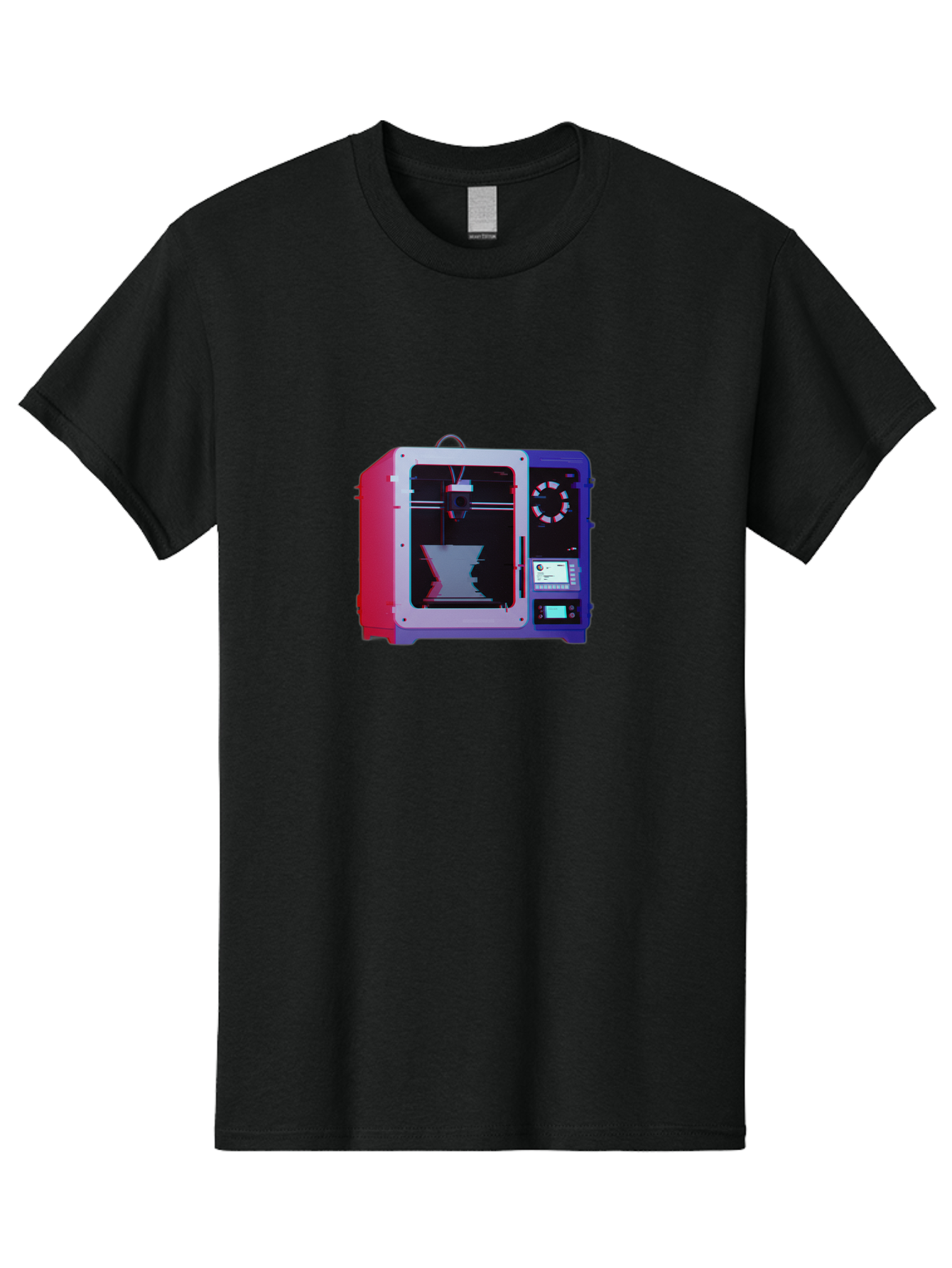 3D-Printer-15 Men'S Graphic Tee, 100% Cotton, Comfortable Casual Summer Wear, Machine Washable, 3D Printing Technology, Additive Manufacturing, Futuristic Design, Digital Fabrication, Rapid Prototyping, Custom Parts, Innovative Machinery Baa008