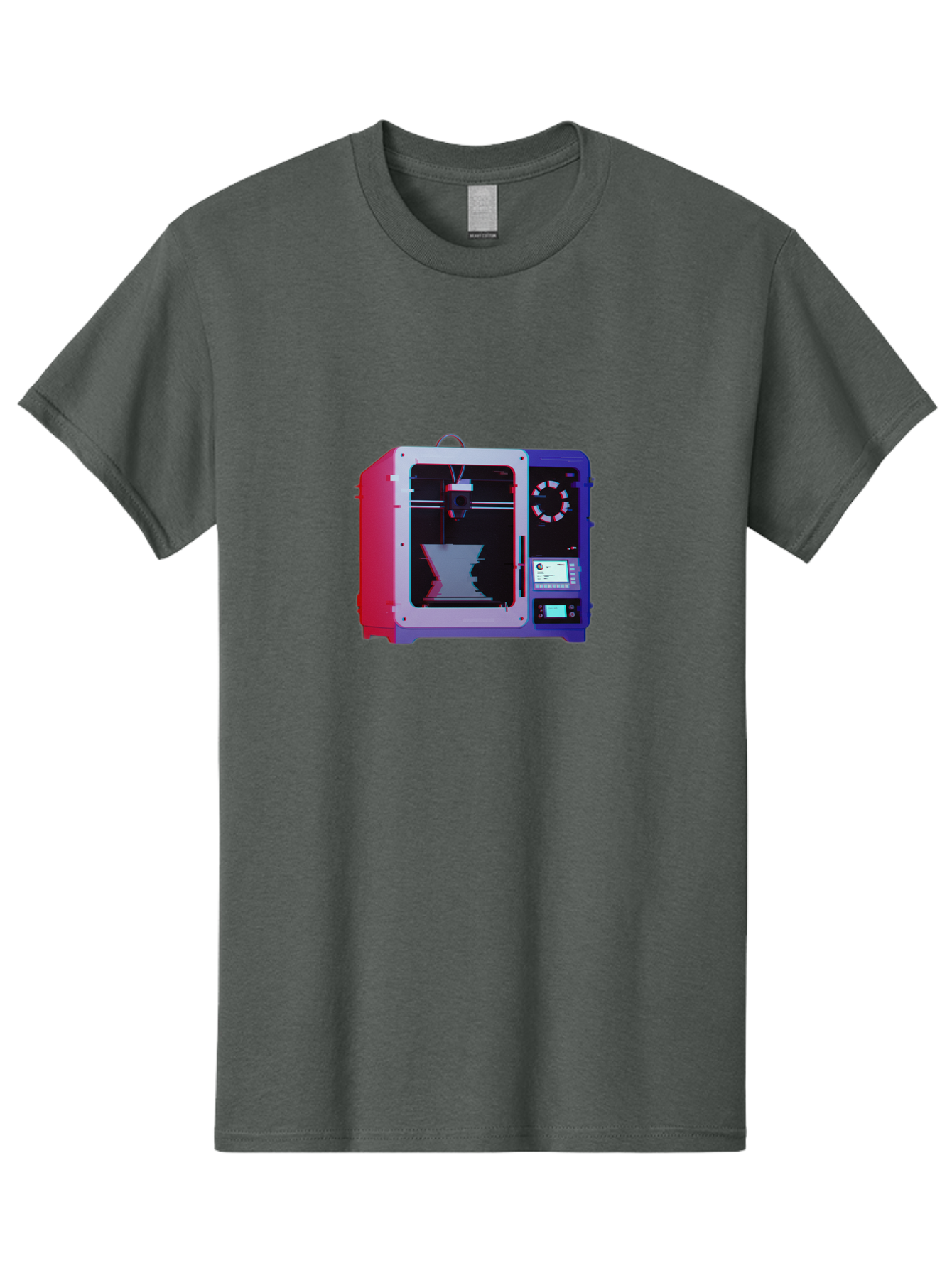3D-Printer-15 Men'S Graphic Tee, 100% Cotton, Comfortable Casual Summer Wear, Machine Washable, 3D Printing Technology, Additive Manufacturing, Futuristic Design, Digital Fabrication, Rapid Prototyping, Custom Parts, Innovative Machinery Baa008