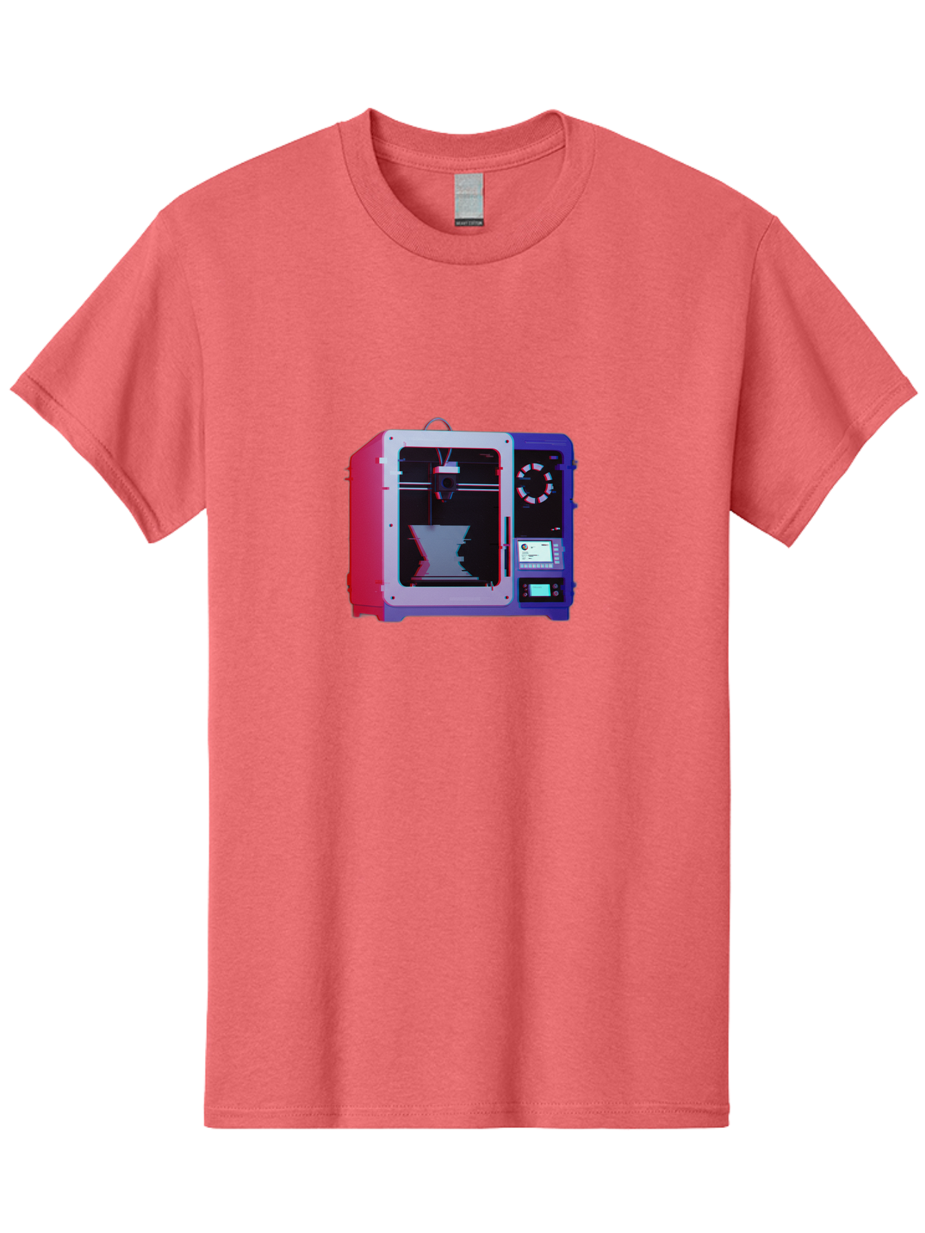 3D-Printer-15 Men'S Graphic Tee, 100% Cotton, Comfortable Casual Summer Wear, Machine Washable, 3D Printing Technology, Additive Manufacturing, Futuristic Design, Digital Fabrication, Rapid Prototyping, Custom Parts, Innovative Machinery Baa008