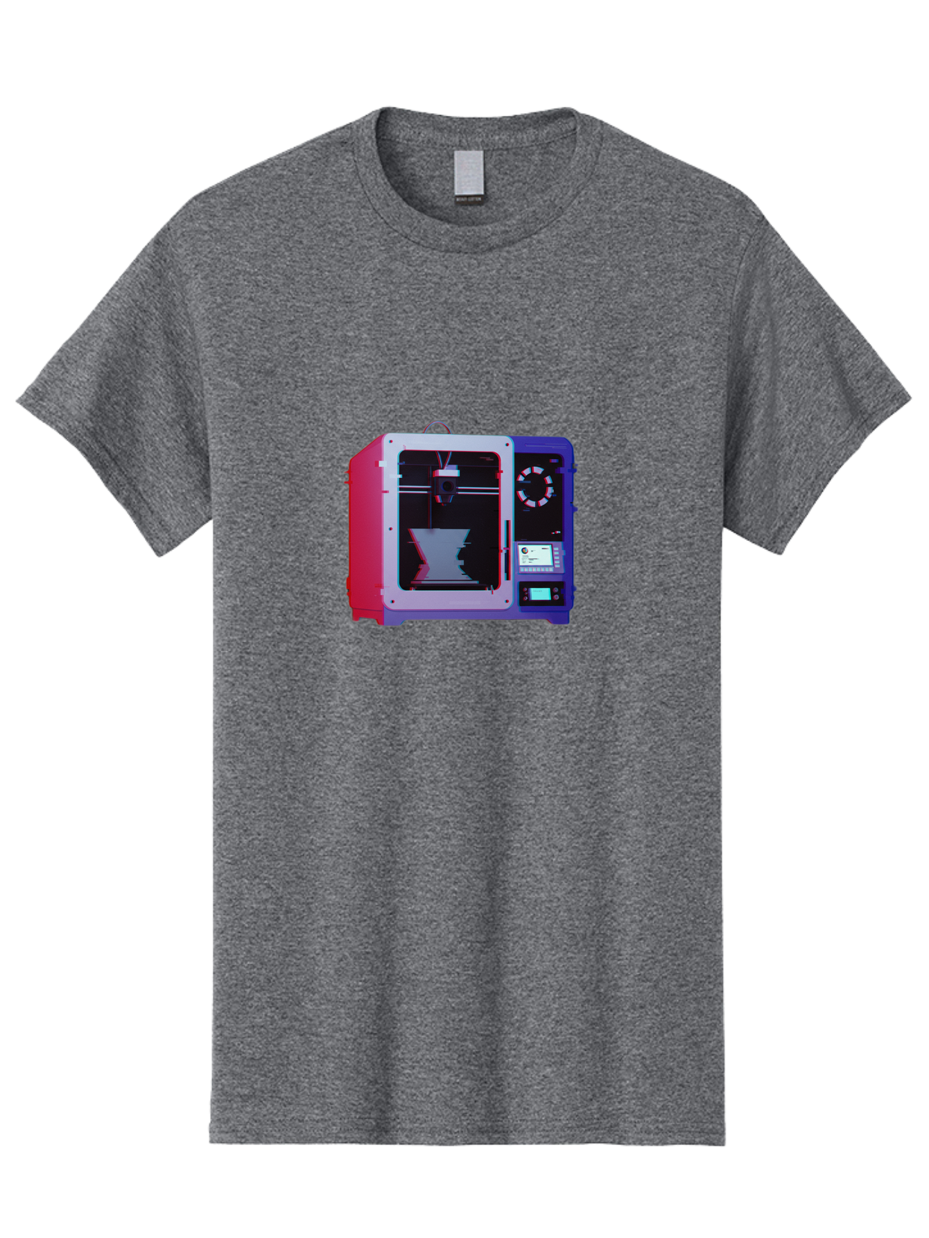 3D-Printer-15 Men'S Graphic Tee, 100% Cotton, Comfortable Casual Summer Wear, Machine Washable, 3D Printing Technology, Additive Manufacturing, Futuristic Design, Digital Fabrication, Rapid Prototyping, Custom Parts, Innovative Machinery Baa008
