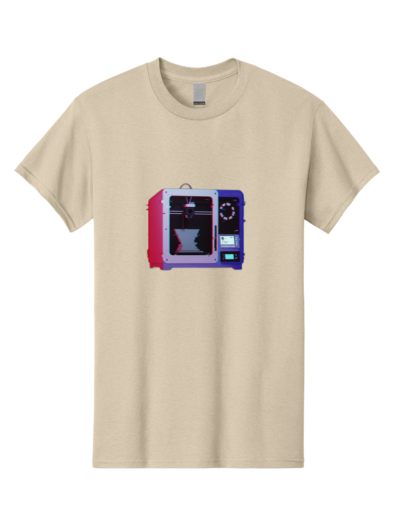 3D-Printer-15 Men'S Graphic Tee, 100% Cotton, Comfortable Casual Summer Wear, Machine Washable, 3D Printing Technology, Additive Manufacturing, Futuristic Design, Digital Fabrication, Rapid Prototyping, Custom Parts, Innovative Machinery Baa008