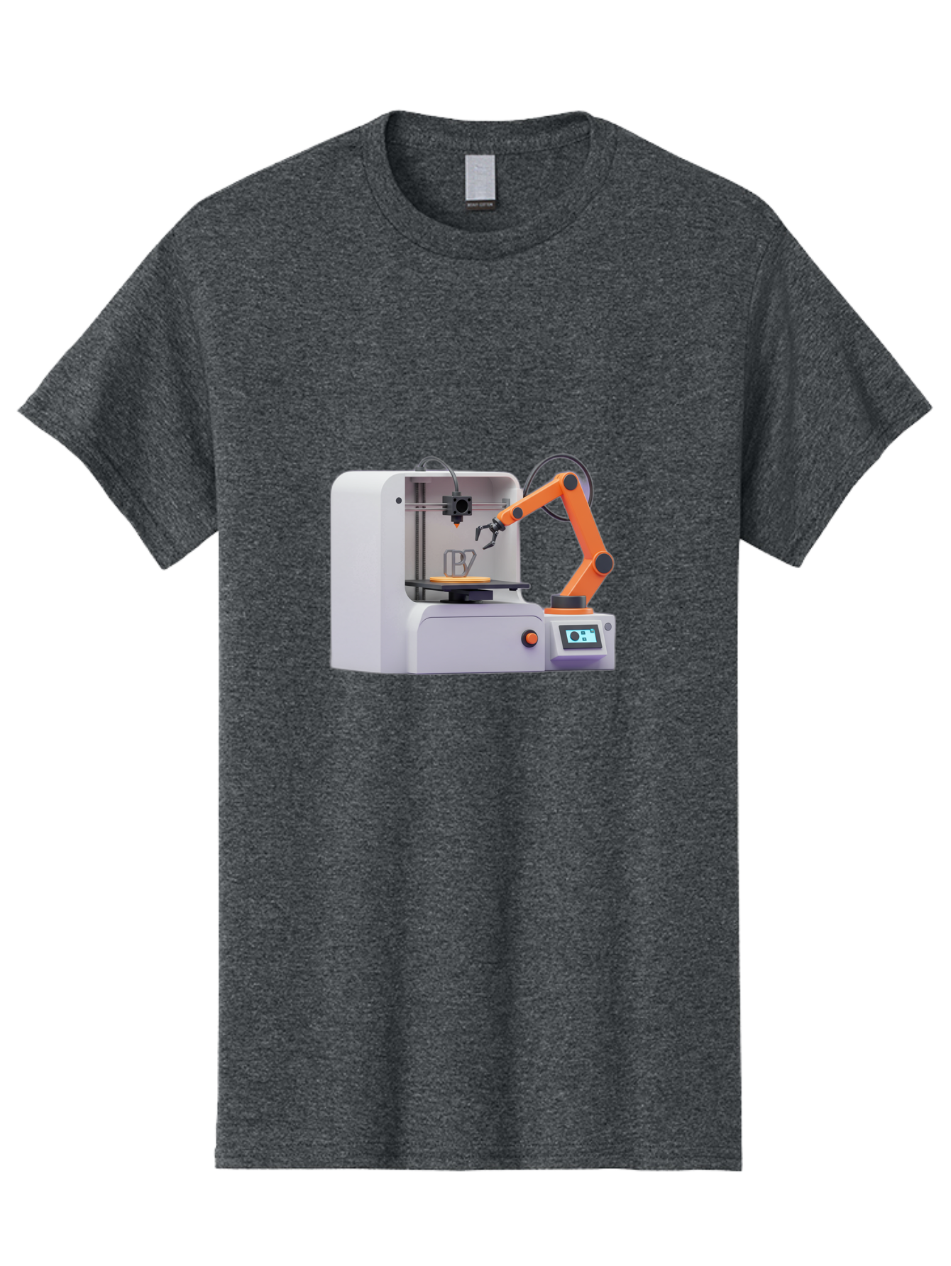 3D-Printer-28 Men'S Graphic Tee, 100% Cotton, Comfortable Casual Summer Wear, Machine Washable, 3D Printing Technology, Robotic Arm, Precision Engineering, Additive Manufacturing, Digital Fabrication, Prototype Development, 3D Modeling Baa022