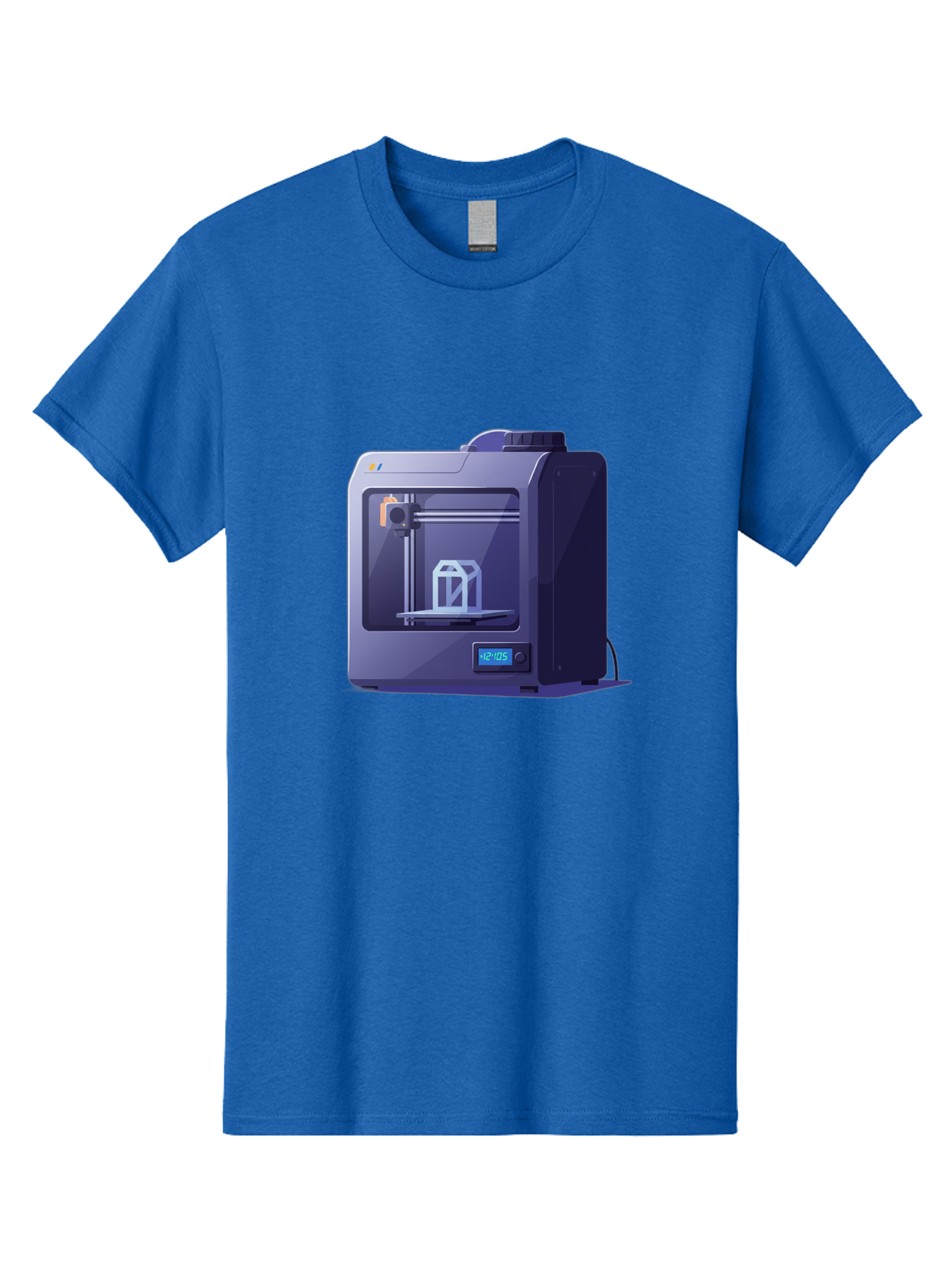 3D-Printer-31 Men'S Graphic Tee, 100% Cotton, Comfortable Casual Summer Wear, Machine Washable, 3D Printing Technology, Additive Manufacturing, Digital Fabrication, 3D Modeling, Prototyping, Product Design, 3D Printing Process, 12:10:51 Baa026