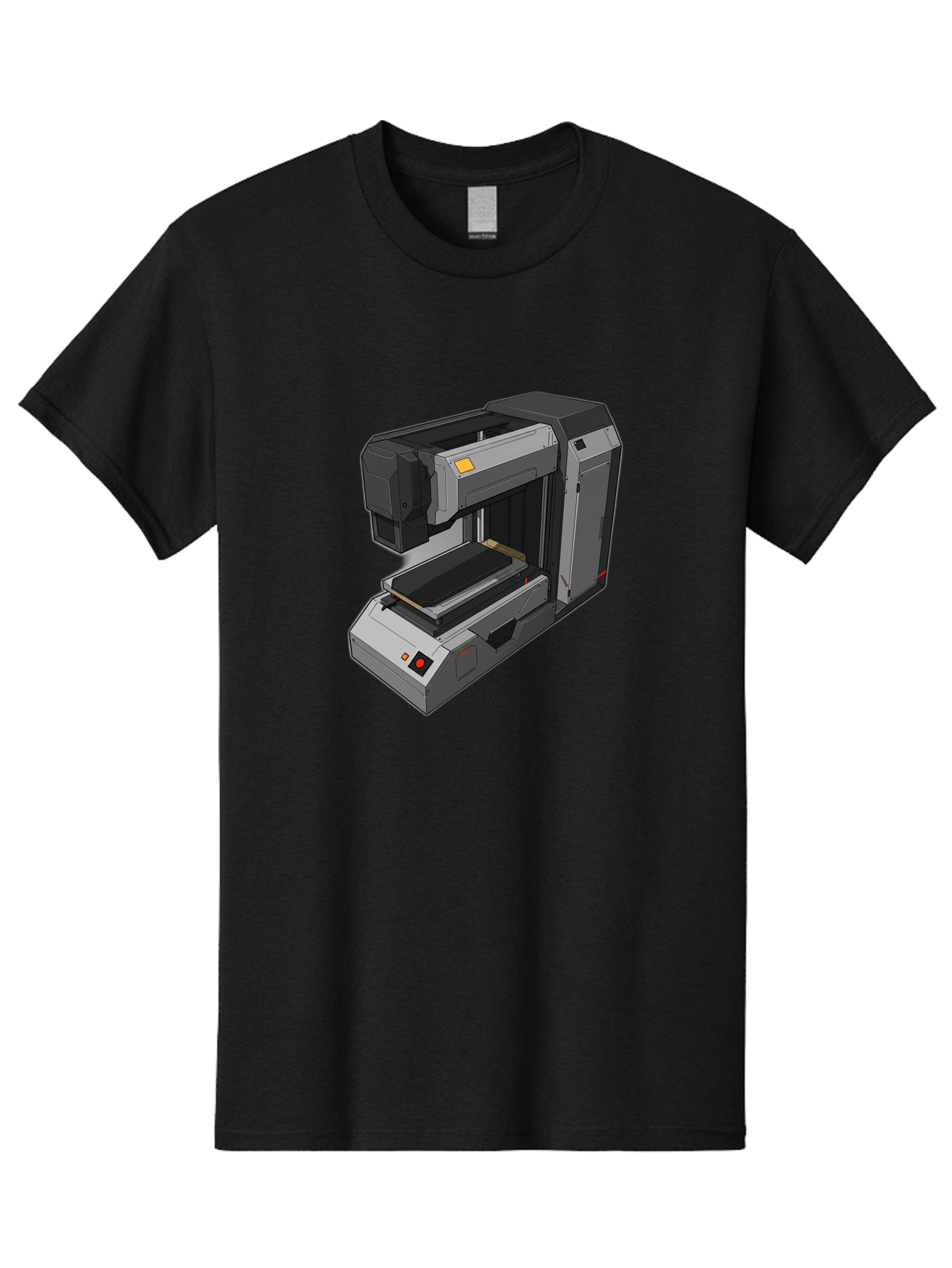 3D-Printer-41 Men'S Graphic Tee, 100% Cotton, Comfortable Casual Summer Wear, Machine Washable, 3D Printing Technology, Digital Fabrication, Additive Manufacturing, Printer Design, Futuristic Machinery, Modern Innovation, 3D Modeling, Baa037