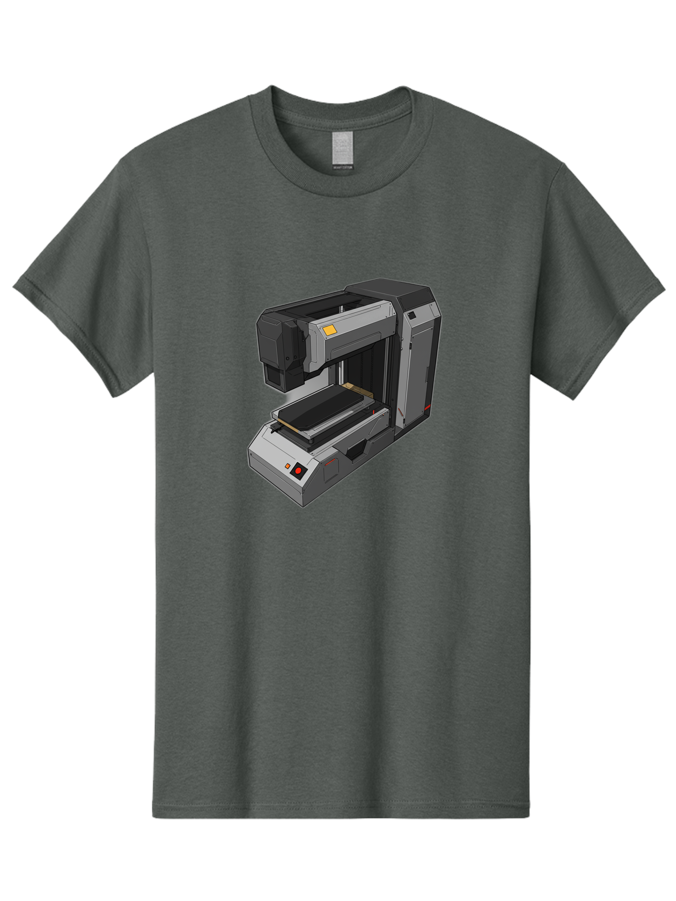 3D-Printer-41 Men'S Graphic Tee, 100% Cotton, Comfortable Casual Summer Wear, Machine Washable, 3D Printing Technology, Digital Fabrication, Additive Manufacturing, Printer Design, Futuristic Machinery, Modern Innovation, 3D Modeling, Baa037