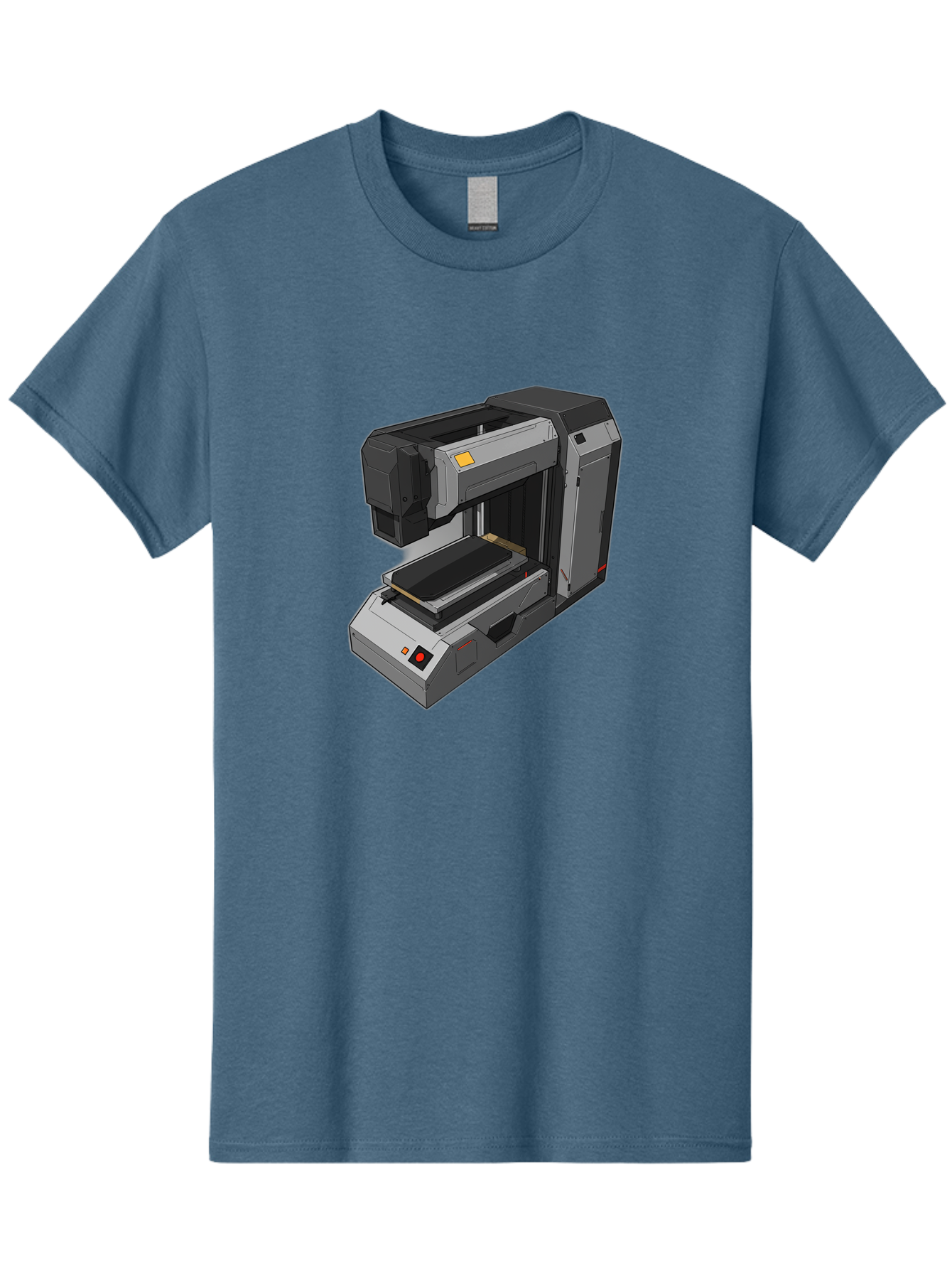 3D-Printer-41 Men'S Graphic Tee, 100% Cotton, Comfortable Casual Summer Wear, Machine Washable, 3D Printing Technology, Digital Fabrication, Additive Manufacturing, Printer Design, Futuristic Machinery, Modern Innovation, 3D Modeling, Baa037