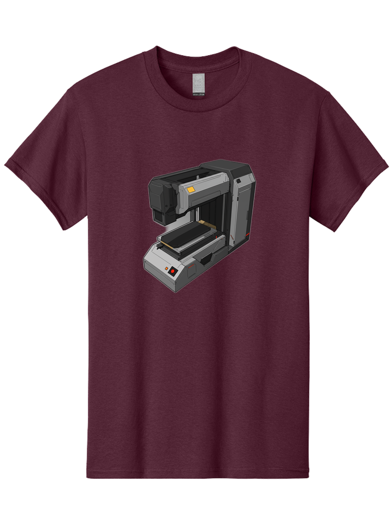 3D-Printer-41 Men'S Graphic Tee, 100% Cotton, Comfortable Casual Summer Wear, Machine Washable, 3D Printing Technology, Digital Fabrication, Additive Manufacturing, Printer Design, Futuristic Machinery, Modern Innovation, 3D Modeling, Baa037