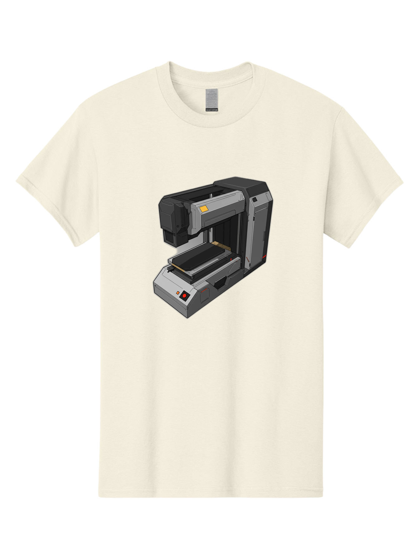 3D-Printer-41 Men'S Graphic Tee, 100% Cotton, Comfortable Casual Summer Wear, Machine Washable, 3D Printing Technology, Digital Fabrication, Additive Manufacturing, Printer Design, Futuristic Machinery, Modern Innovation, 3D Modeling, Baa037