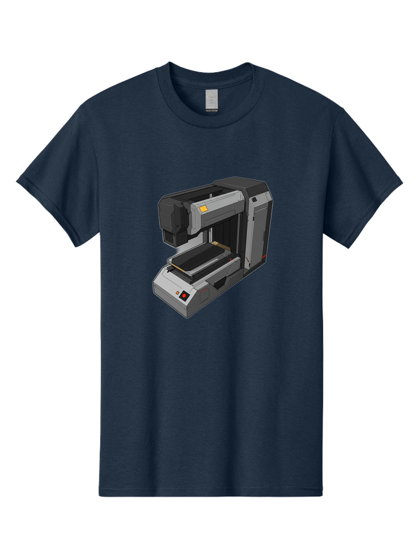 3D-Printer-41 Men'S Graphic Tee, 100% Cotton, Comfortable Casual Summer Wear, Machine Washable, 3D Printing Technology, Digital Fabrication, Additive Manufacturing, Printer Design, Futuristic Machinery, Modern Innovation, 3D Modeling, Baa037