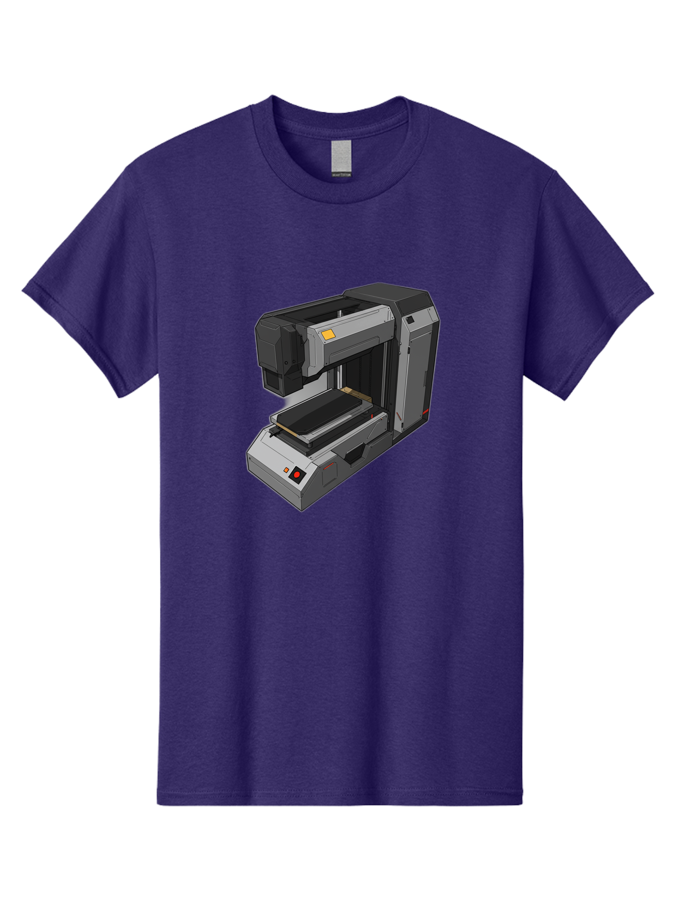 3D-Printer-41 Men'S Graphic Tee, 100% Cotton, Comfortable Casual Summer Wear, Machine Washable, 3D Printing Technology, Digital Fabrication, Additive Manufacturing, Printer Design, Futuristic Machinery, Modern Innovation, 3D Modeling, Baa037