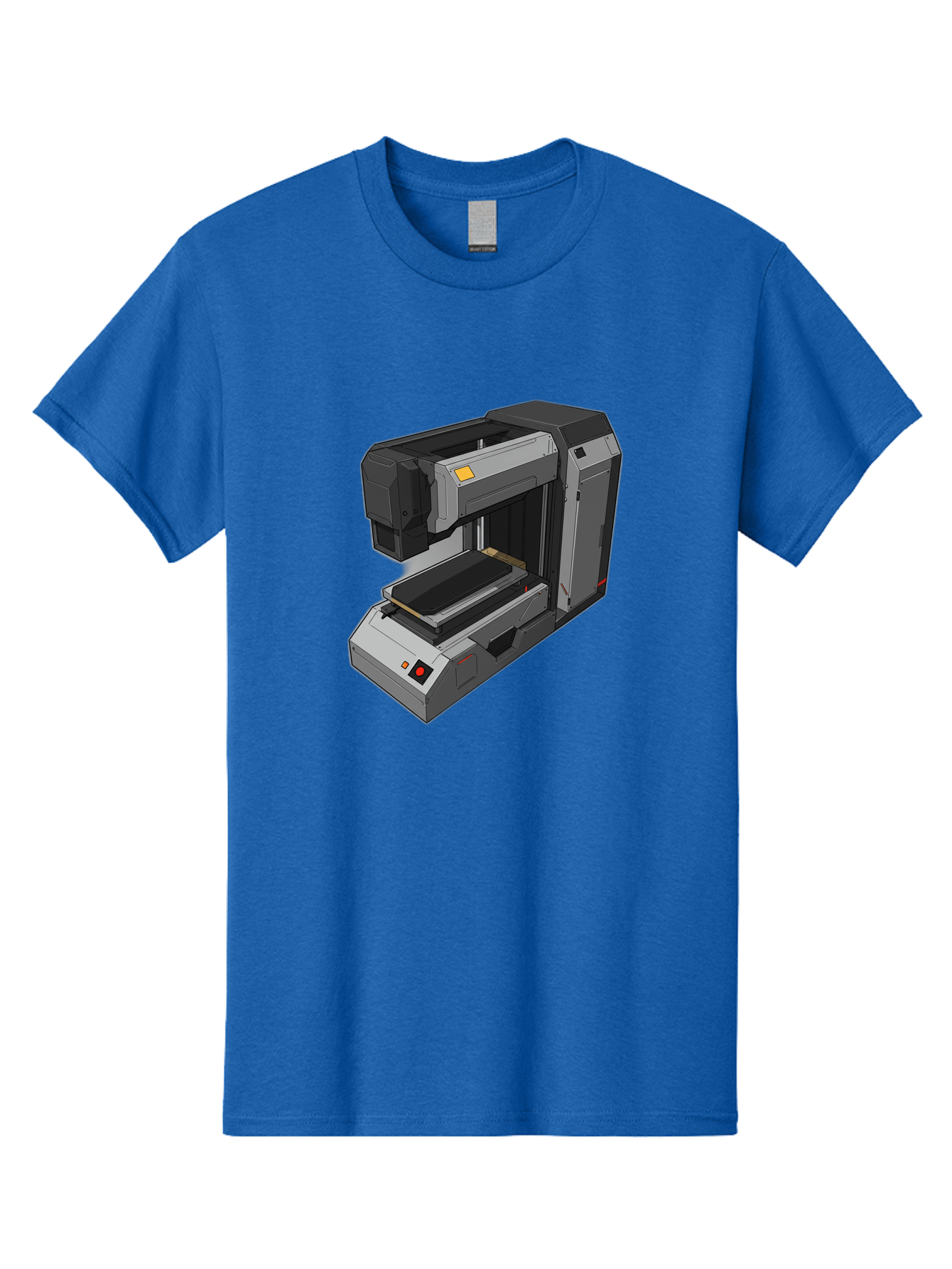 3D-Printer-41 Men'S Graphic Tee, 100% Cotton, Comfortable Casual Summer Wear, Machine Washable, 3D Printing Technology, Digital Fabrication, Additive Manufacturing, Printer Design, Futuristic Machinery, Modern Innovation, 3D Modeling, Baa037