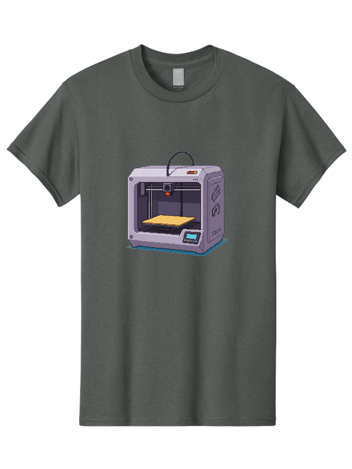 3D-Printer-7 Men'S Graphic Tee, 100% Cotton, Comfortable Casual Summer Wear, Machine Washable, 3D Printing Technology, Additive Manufacturing, Digital Fabrication, Rapid Prototyping, Layered Printing, Futuristic Innovation Baa041