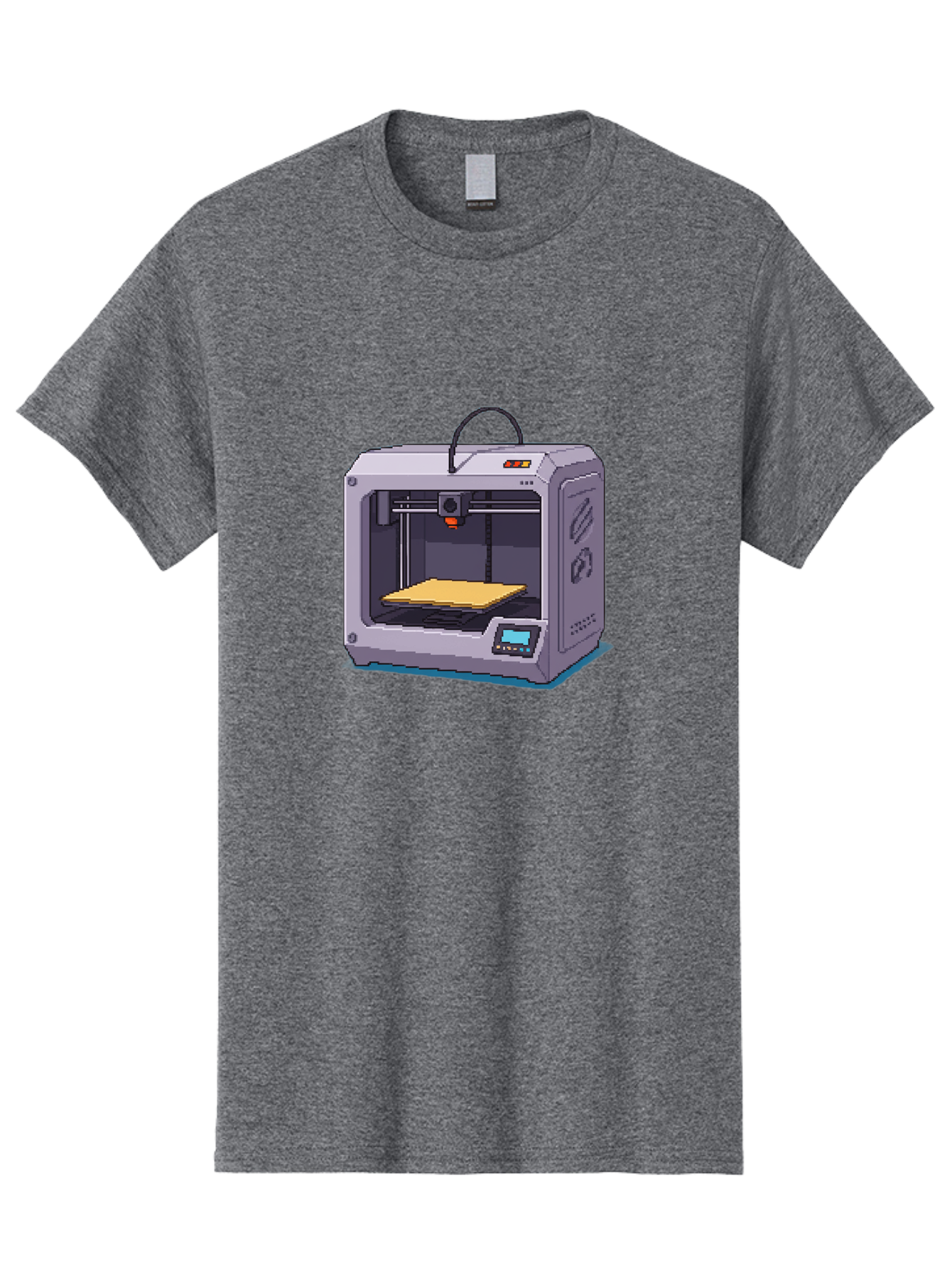 3D-Printer-7 Men'S Graphic Tee, 100% Cotton, Comfortable Casual Summer Wear, Machine Washable, 3D Printing Technology, Additive Manufacturing, Digital Fabrication, Rapid Prototyping, Layered Printing, Futuristic Innovation Baa041